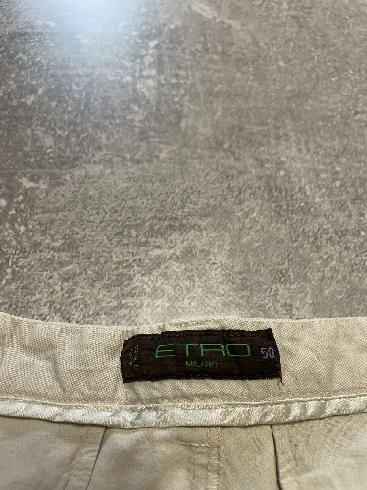 Etro × Vintage Vintage Etro Baige Cotton Shorts Size US 32 / EU 48 - 9 Thumbnail