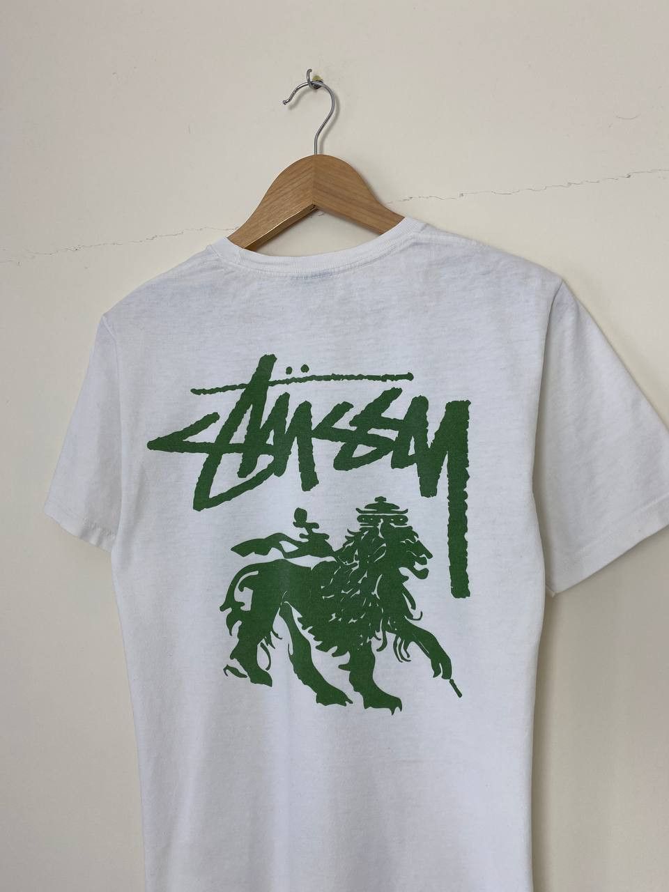 Vintage Stussy Rasta Lion Back Logo T-Shirt