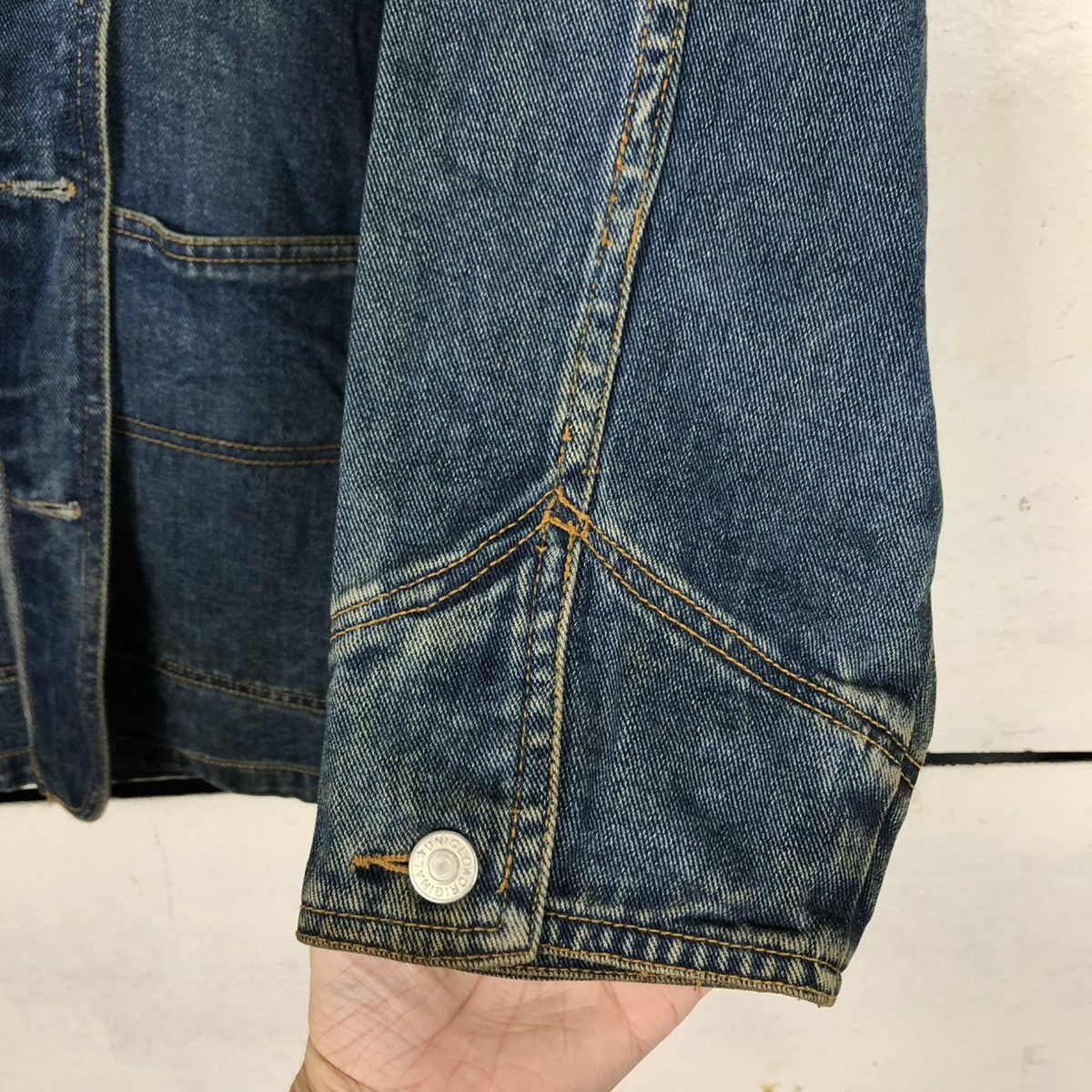 Japanese Brand 🔥VINTAGE DENIM CHORE JACKET UNIQLO JAPAN ISSEY MIYAKE Size US M / EU 48-50 / 2 - 18 Thumbnail