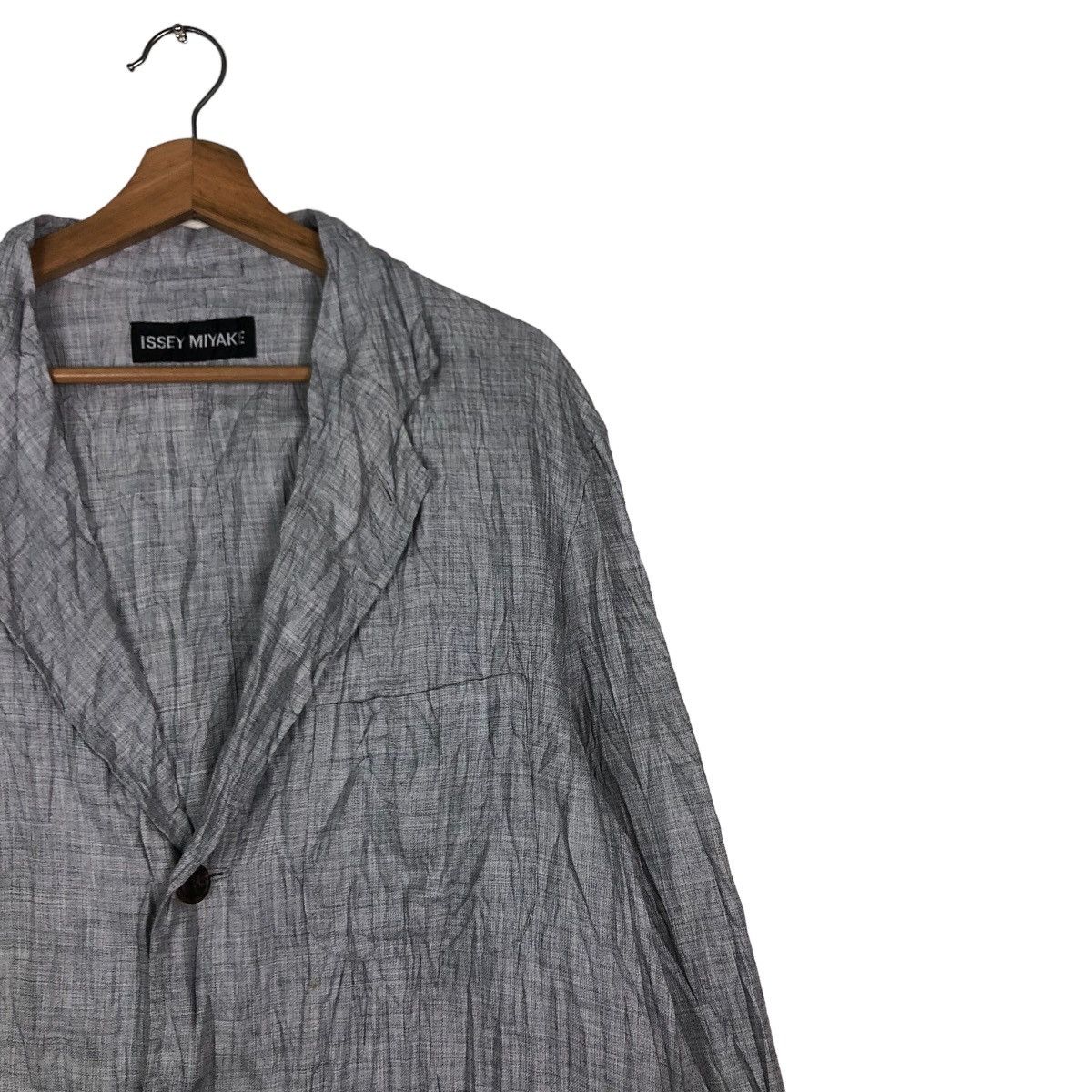Issey Miyake 🔥VINTAGE PLEATED BUTTON JACKET ISSEY MIYAKE Size US L / EU 52-54 / 3 - 6 Thumbnail