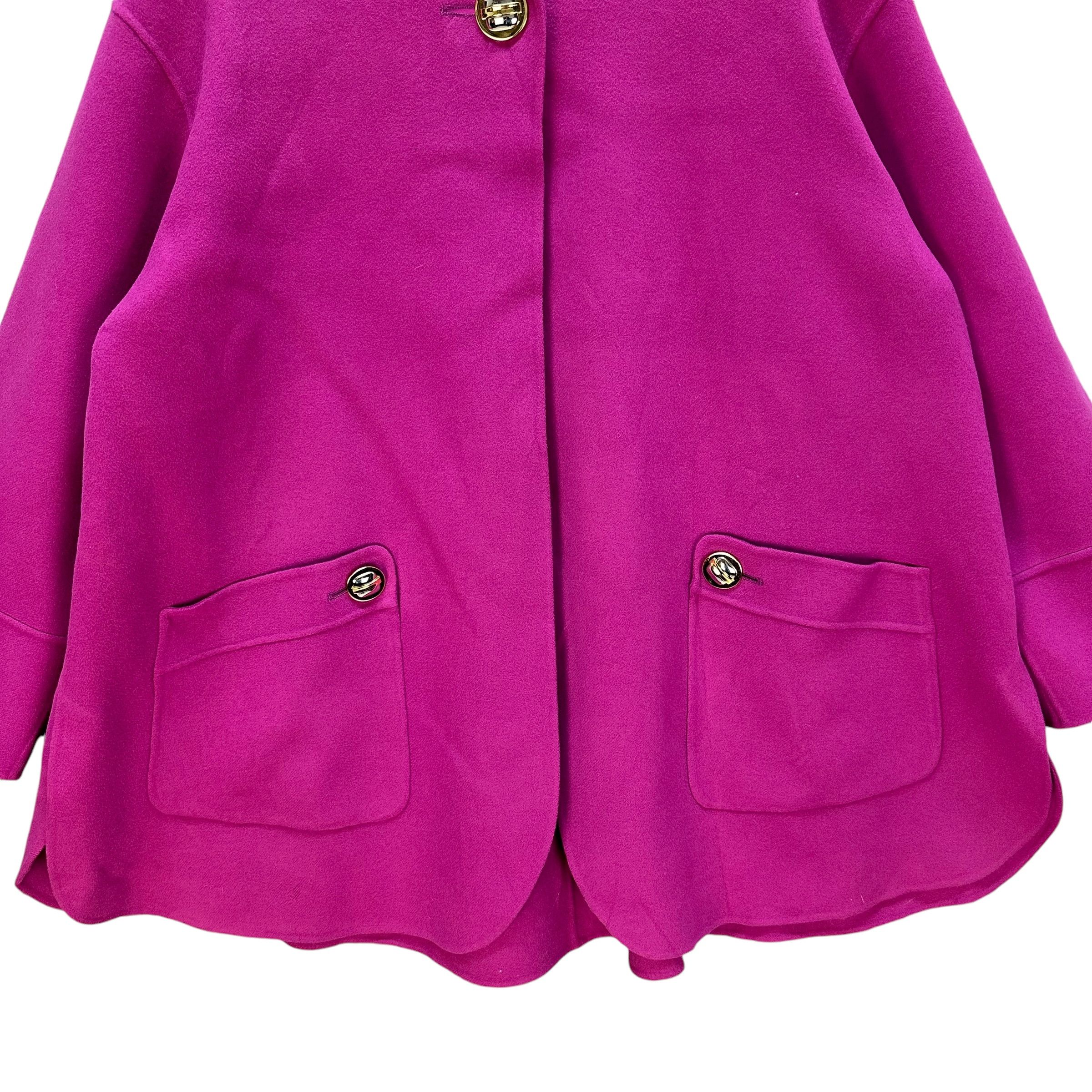 Longchamp BEST KIRA LONGCHAMP Single Top Button Wool Jacket #A54-1245 Size M / US 6-8 / IT 42-44 - 3 Thumbnail