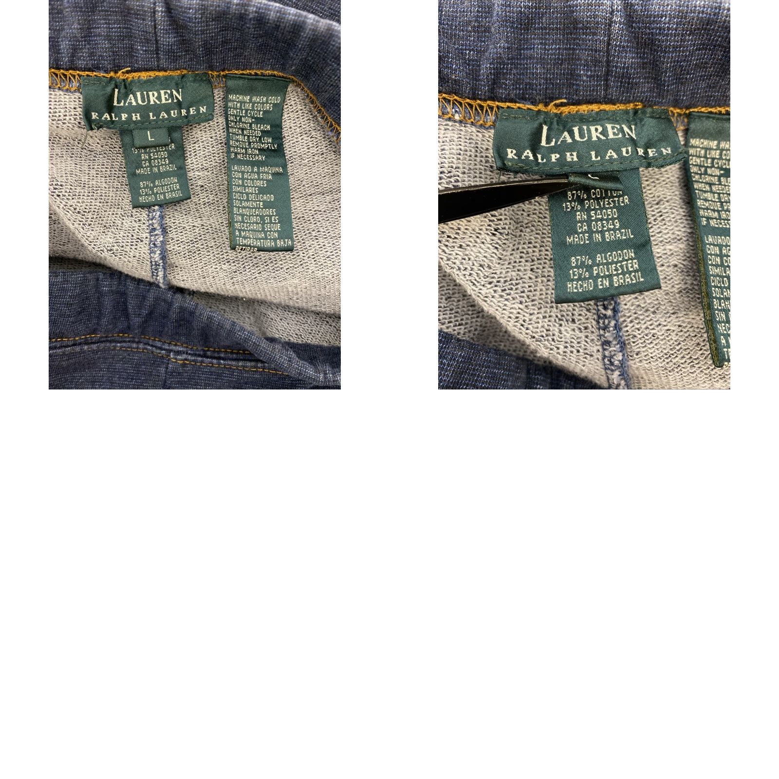 Ralph Lauren Ralph Lauren Jeans Wide-Leg Denim - Women - Size L - Blue - Lightweight Cotton Blend - High Rise - 5-Pocket - Zip Closure Size 36" / US 14 / IT 50 - 8 Thumbnail