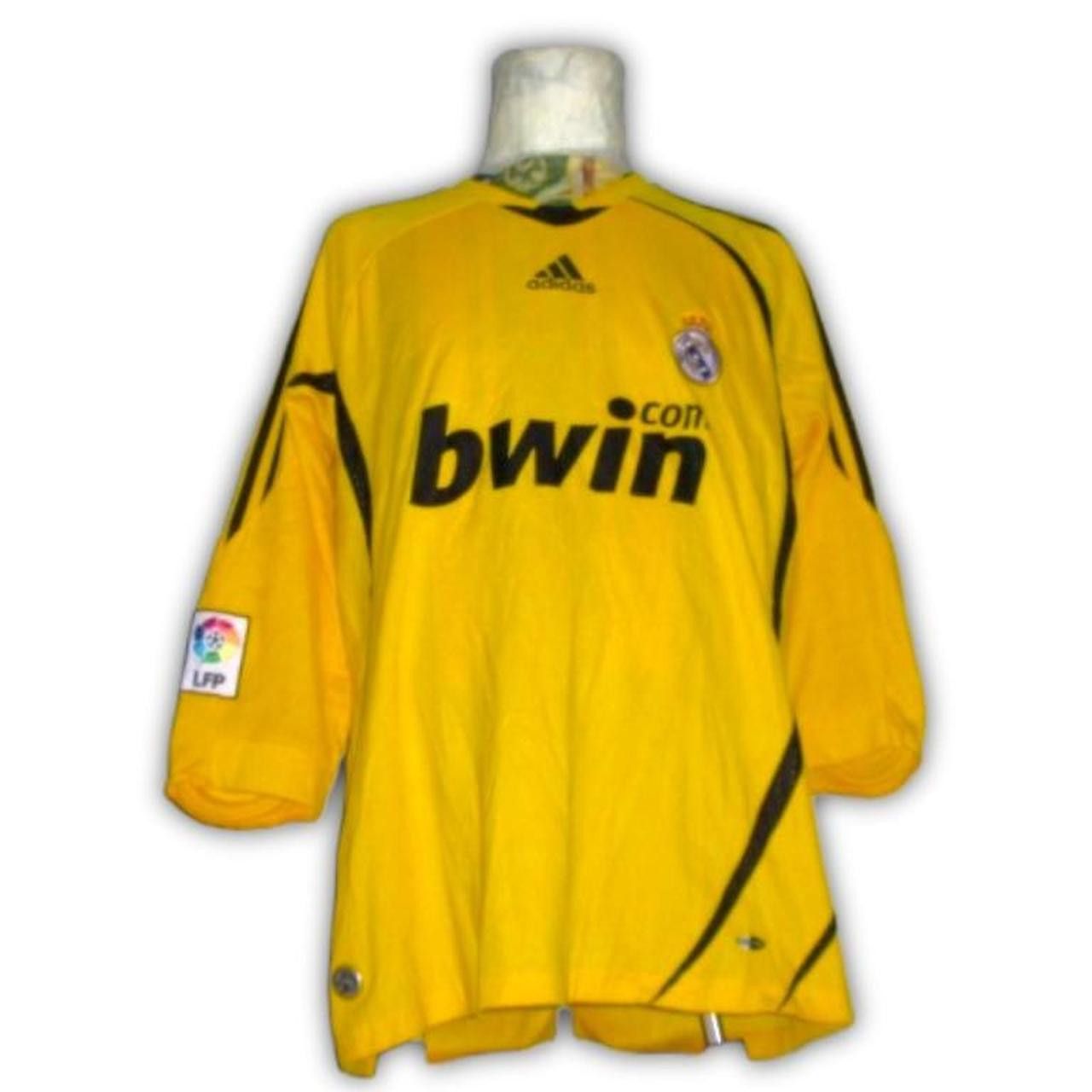 Adidas Real Madrid 2008 2009 GOALKEEPER Shirt maillot Camiseta Size US L / EU 52-54 / 3 - 2 Thumbnail