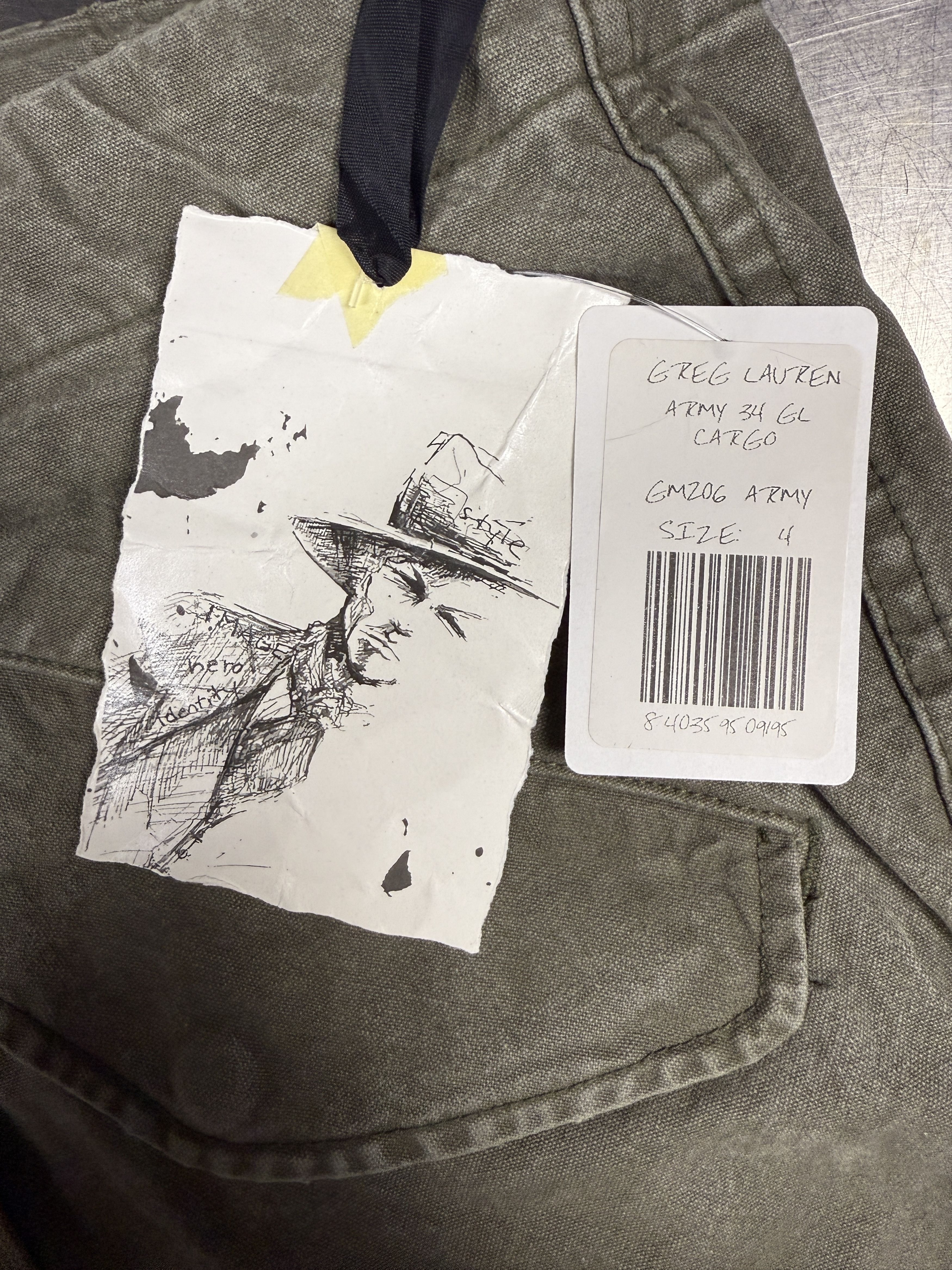 Greg Lauren $995 Greg Lauren Army 34 GL Cargo Pants Size US 36 / EU 52 - 8 Thumbnail