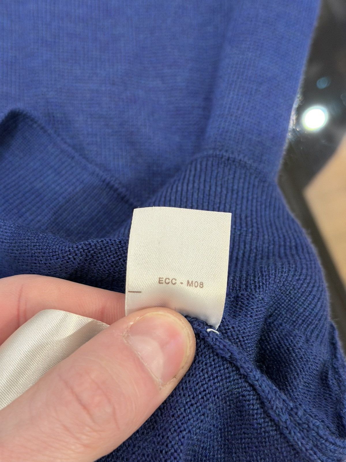 Louis Vuitton Louis Vuitton Intarsia Crewneck Sweater - Blue Size US M / EU 48-50 / 2 - 8 Thumbnail