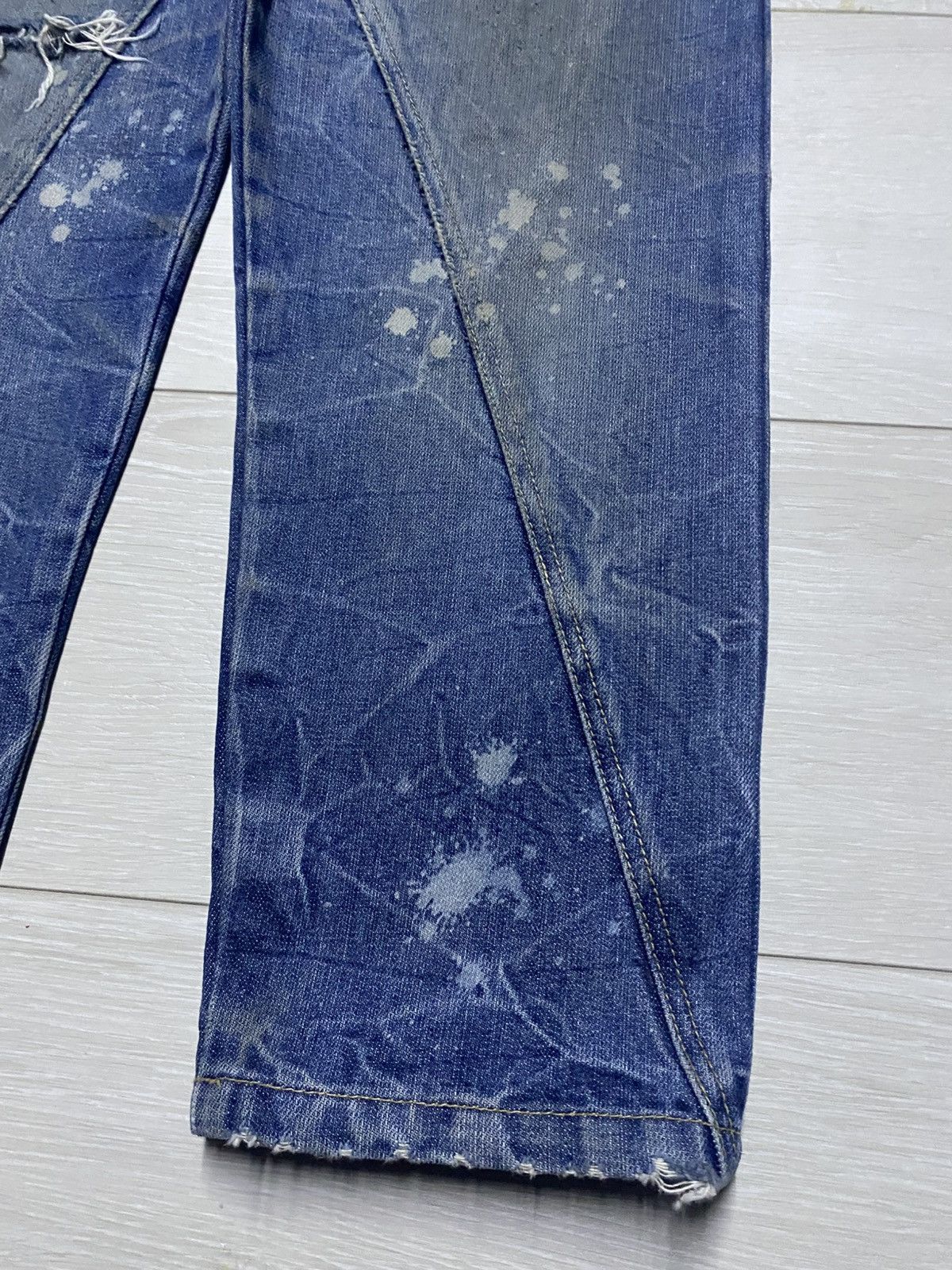 Japanese Brand Vintage Japanese Brand Acid Wash Thunder Distressed Style Size US 33 - 14 Thumbnail
