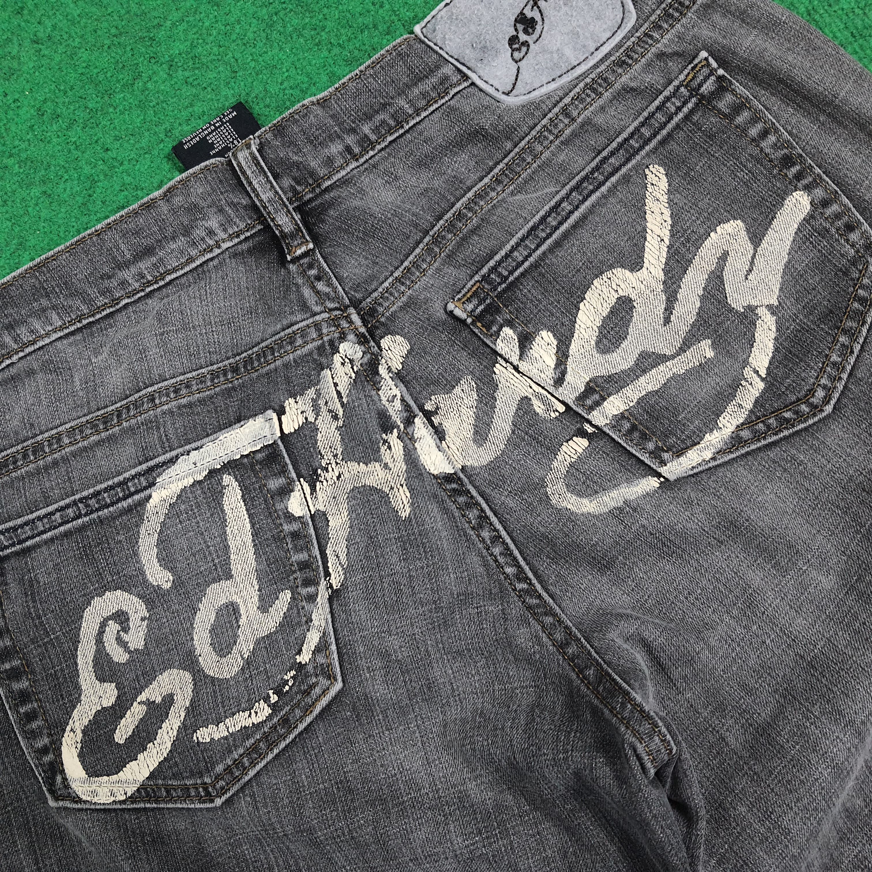 Ed Hardy Vintage Ed Hardy Super Low Rise Cut Jeans C280N22 Size 34" / US 12 / IT 48 - 4 Thumbnail