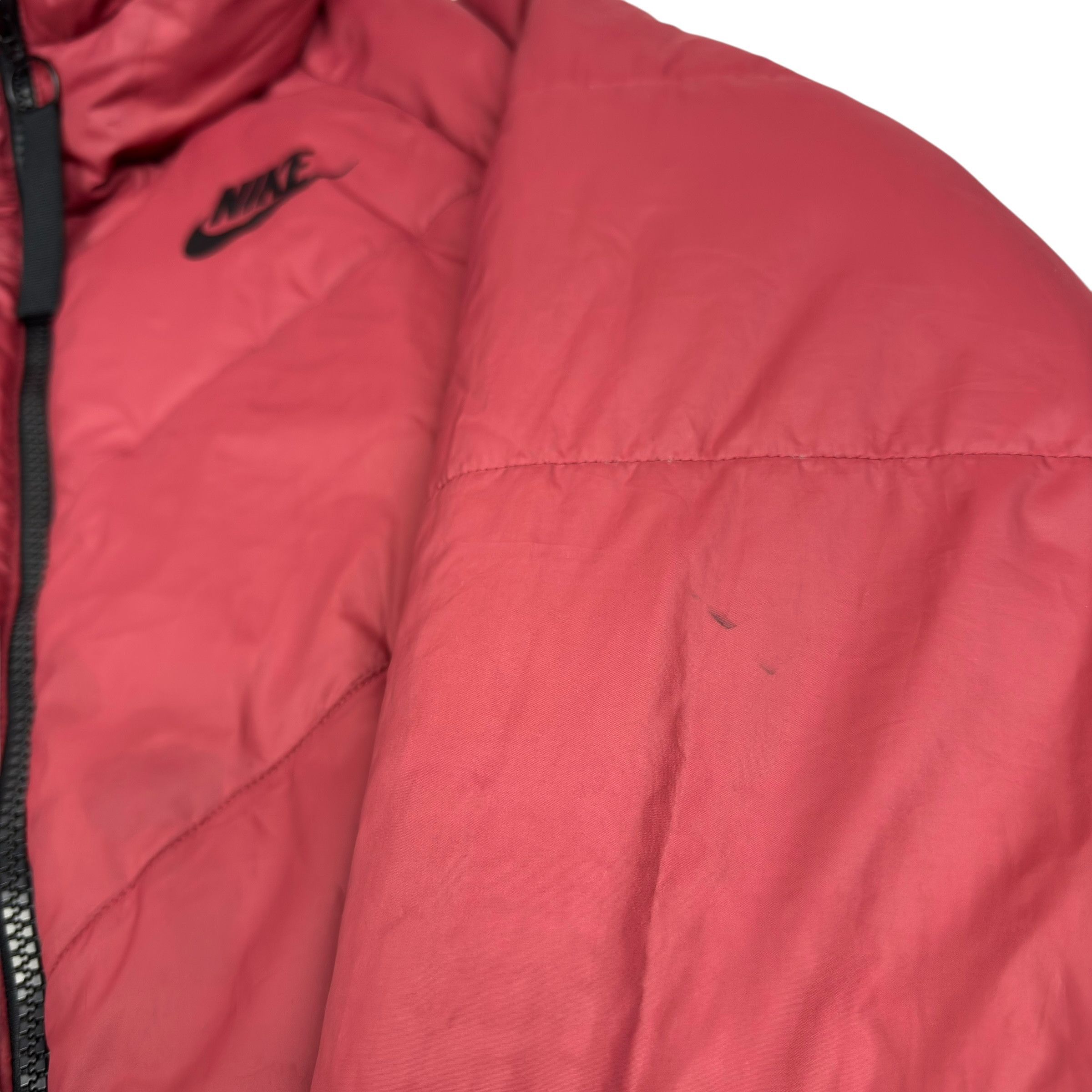 Nike Nike Sportswear Windrunner Womens Red Hooded Puffer Jacket L Size L / US 10 / IT 46 - 7 Thumbnail