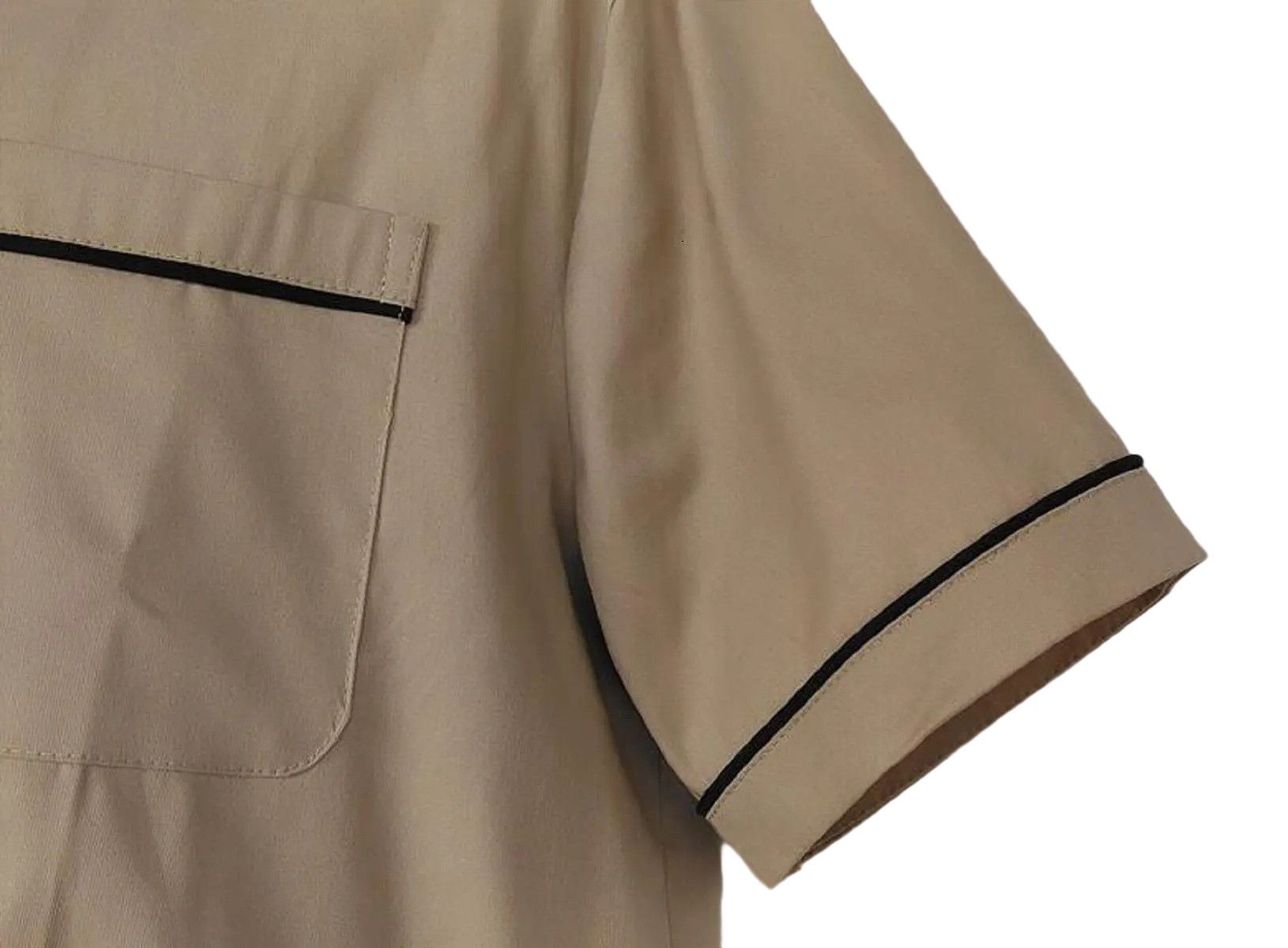 Other Brown-Short Sleeve Bowling Shirts Pocket Casual Clothing Size US XXL / EU 58 / 5 - 7 Thumbnail