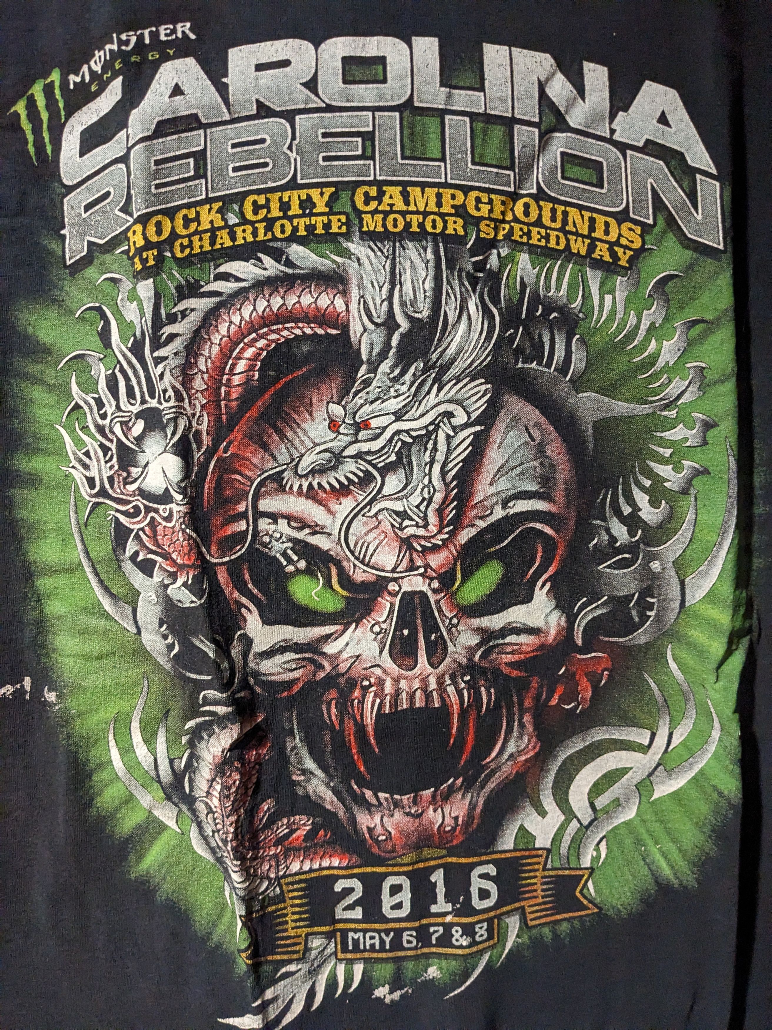 Band Tees × Vintage Vintage Carolina Rebellion Tour 2016 Music X-Large T-Shirt Size US XL / EU 56 / 4 - 2 Thumbnail
