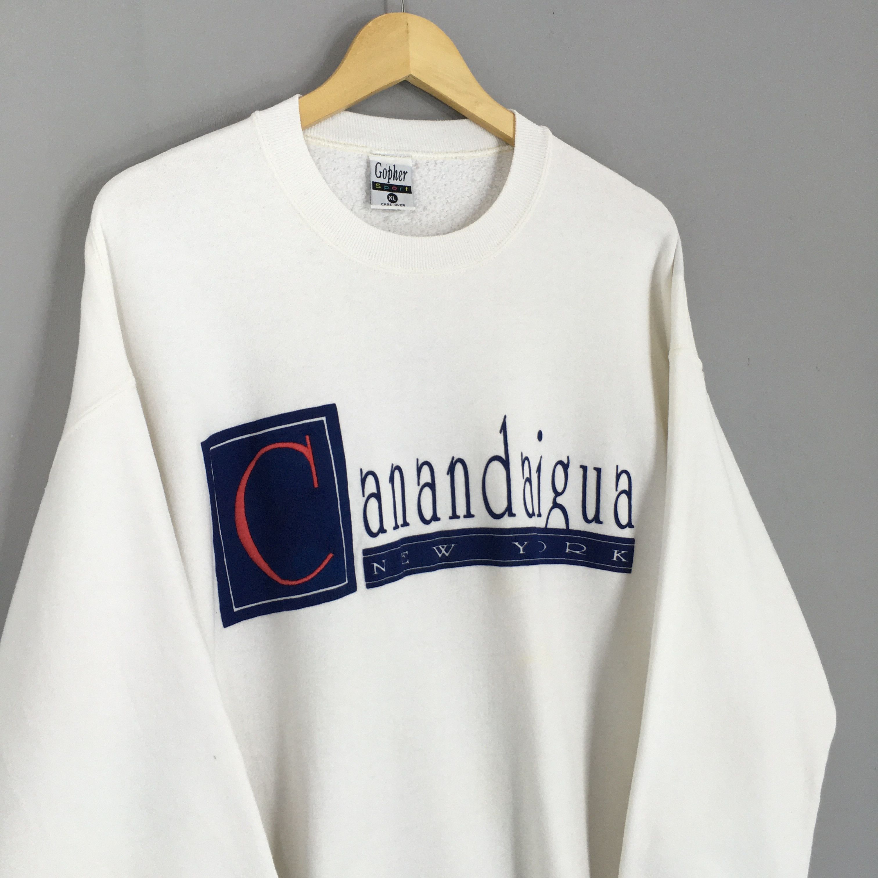 Vintage Vintage 90s Canandaigua New York Sweatshirt Xlarge Size US XL / EU 56 / 4 - 3 Thumbnail