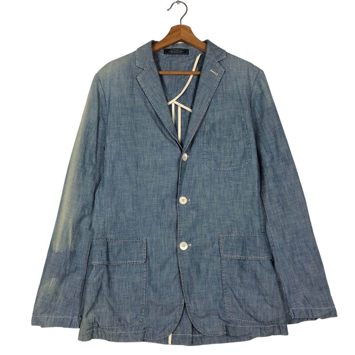 Polo Ralph Lauren 🔥Vintage Polo Ralph Lauren Chore Jacket Sun Faded Design Size US M / EU 48-50 / 2 - 3 Thumbnail