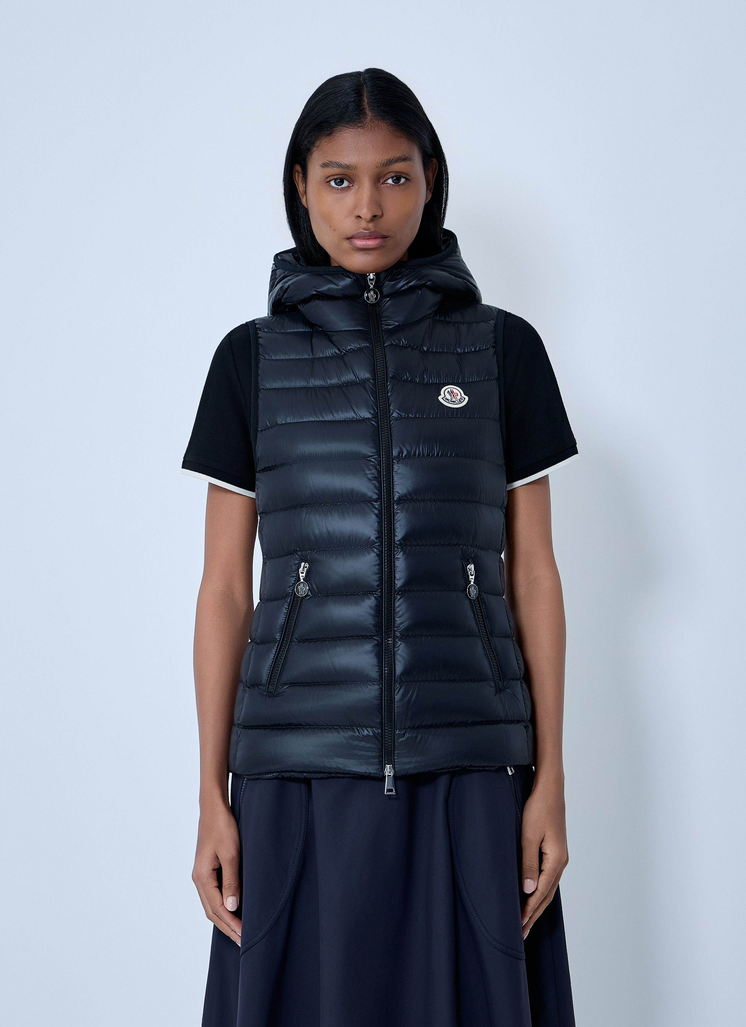 Moncler Glygos Short Down Vest Size L / US 10 / IT 46 - 1 Thumbnail