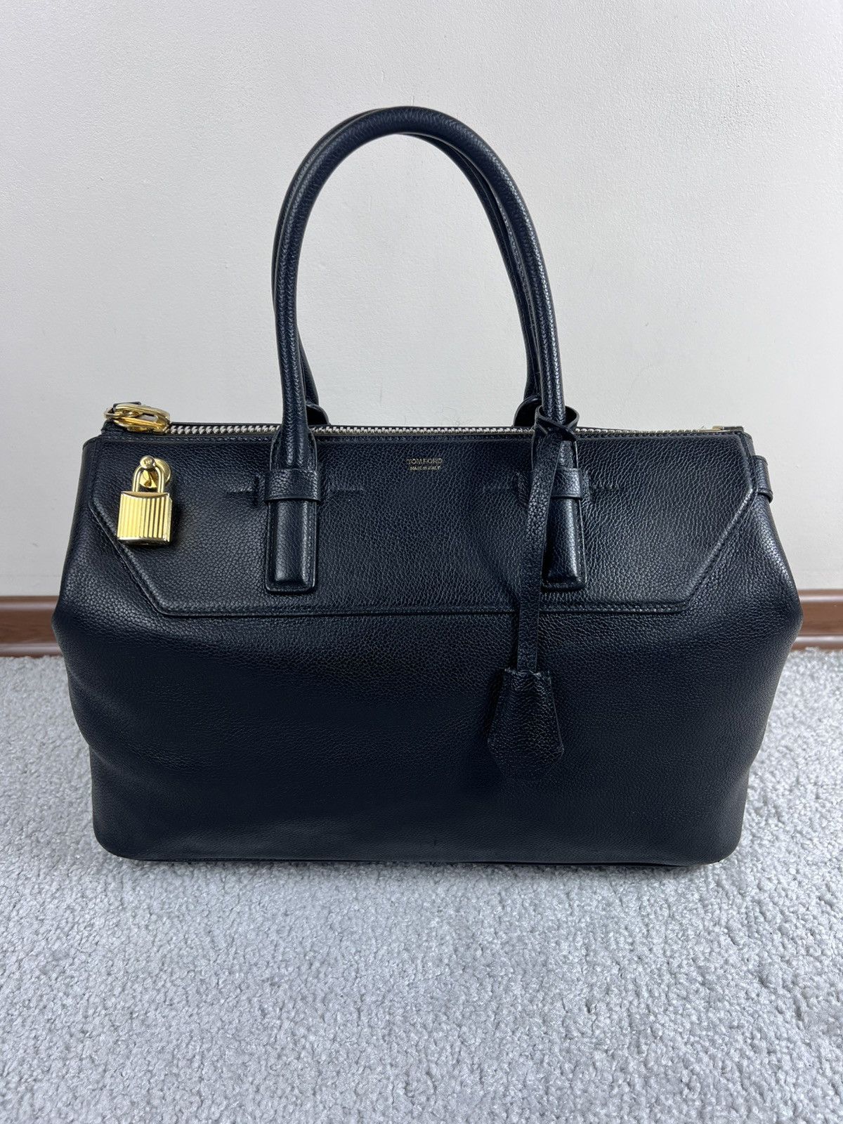 Tom Ford Tom Ford Padlock Black Leather Bag Size ONE SIZE - 2 Thumbnail