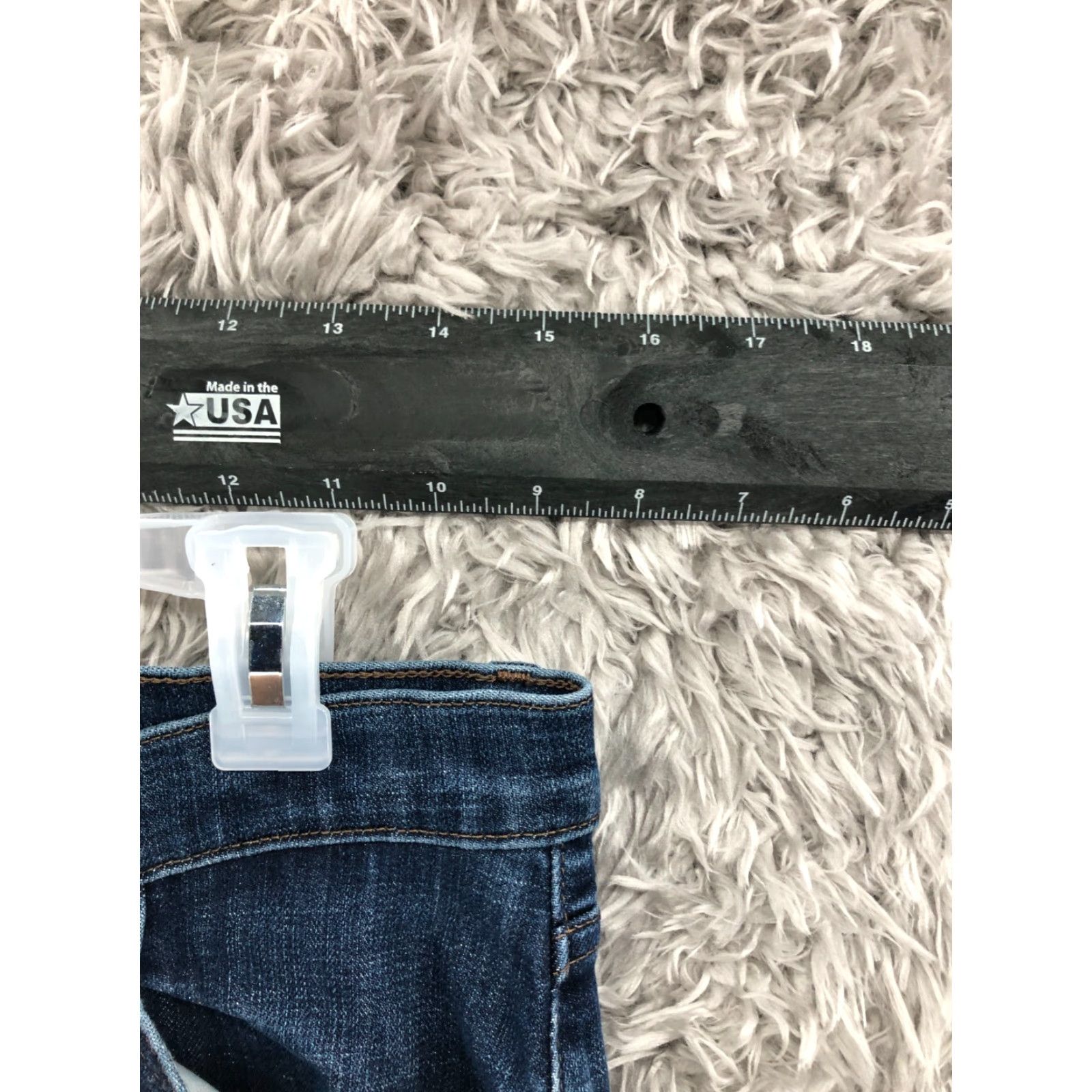 Lee Lee Jeans Womens Size 8L Mid Rise Dark Wash Blue Denim Relaxed Straight Leg Jeans - 5-Pocket Comfort Style Mens? (Wait) Size 30" / US 8 / IT 44 - 2 Thumbnail