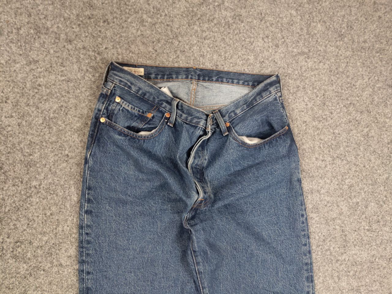 Levi's Levis 501's Straight Women's blue Denim Jeans Size 32" / US 10 / IT 46 - 3 Thumbnail