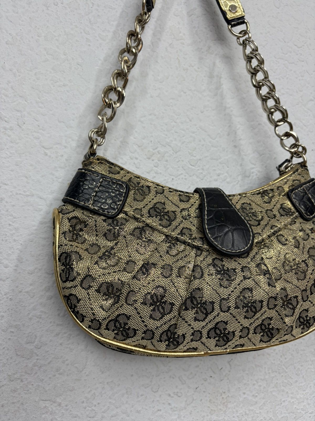 Guess Archive Guess Gold Metal y2k Baguette Shoulder Mini Bag Size ONE SIZE - 17 Thumbnail