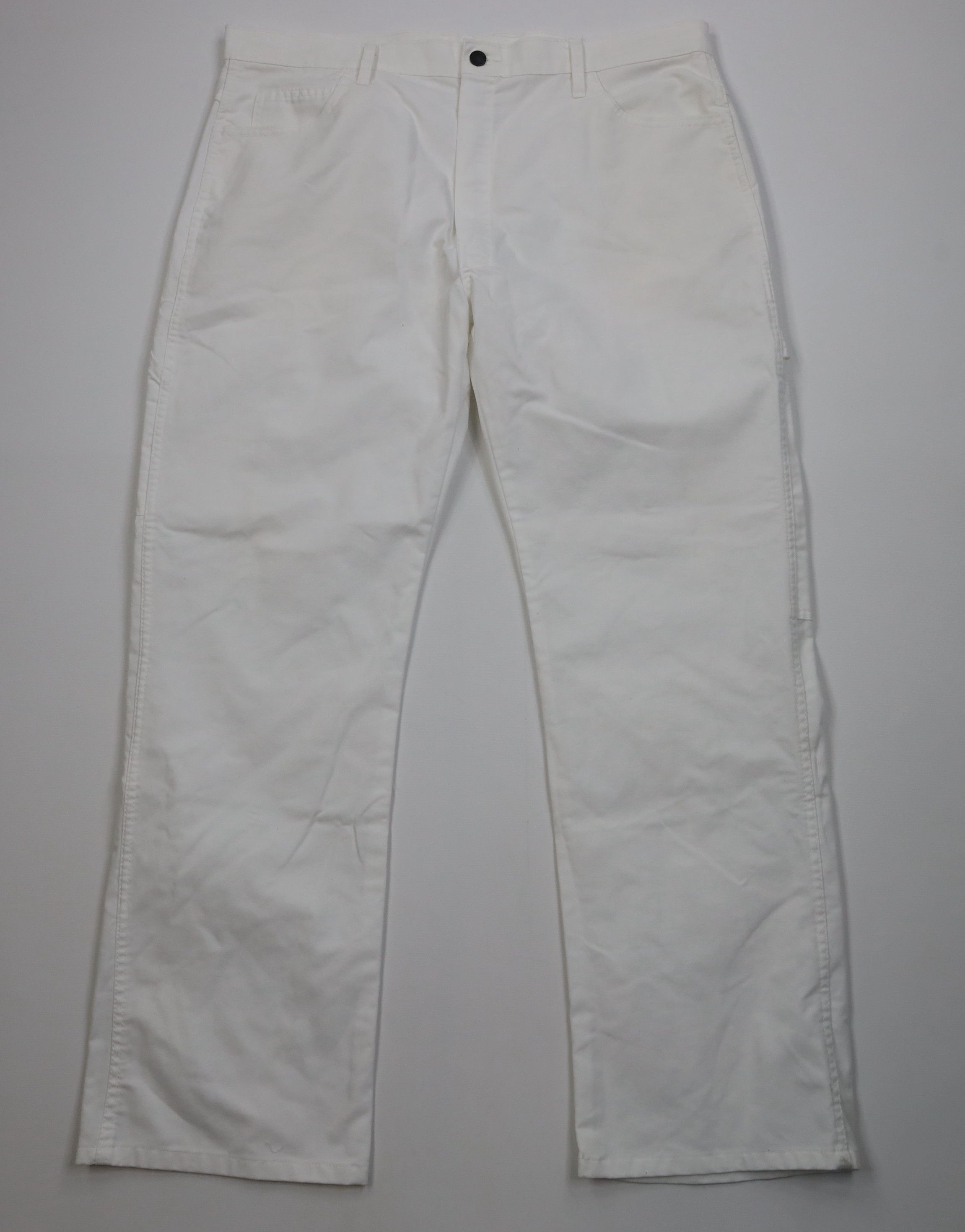 Dickies Vintage Y2K Dickies Wide Leg Dungaree Painters Pants White Size US 38 / EU 54 - 1 Thumbnail