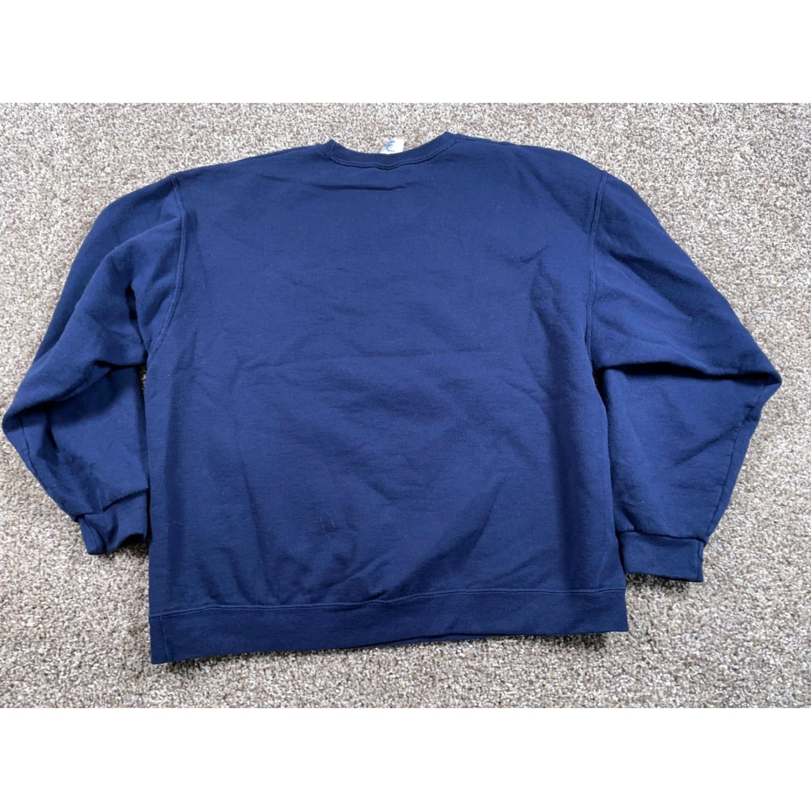 Jerzees JERZEES Sweatshirt Deer Hunting Graphic Print Adult XL Dark Blue 50/50 Cotton Polyester 90s Outdoors Mens Size US XL / EU 56 / 4 - 3 Thumbnail