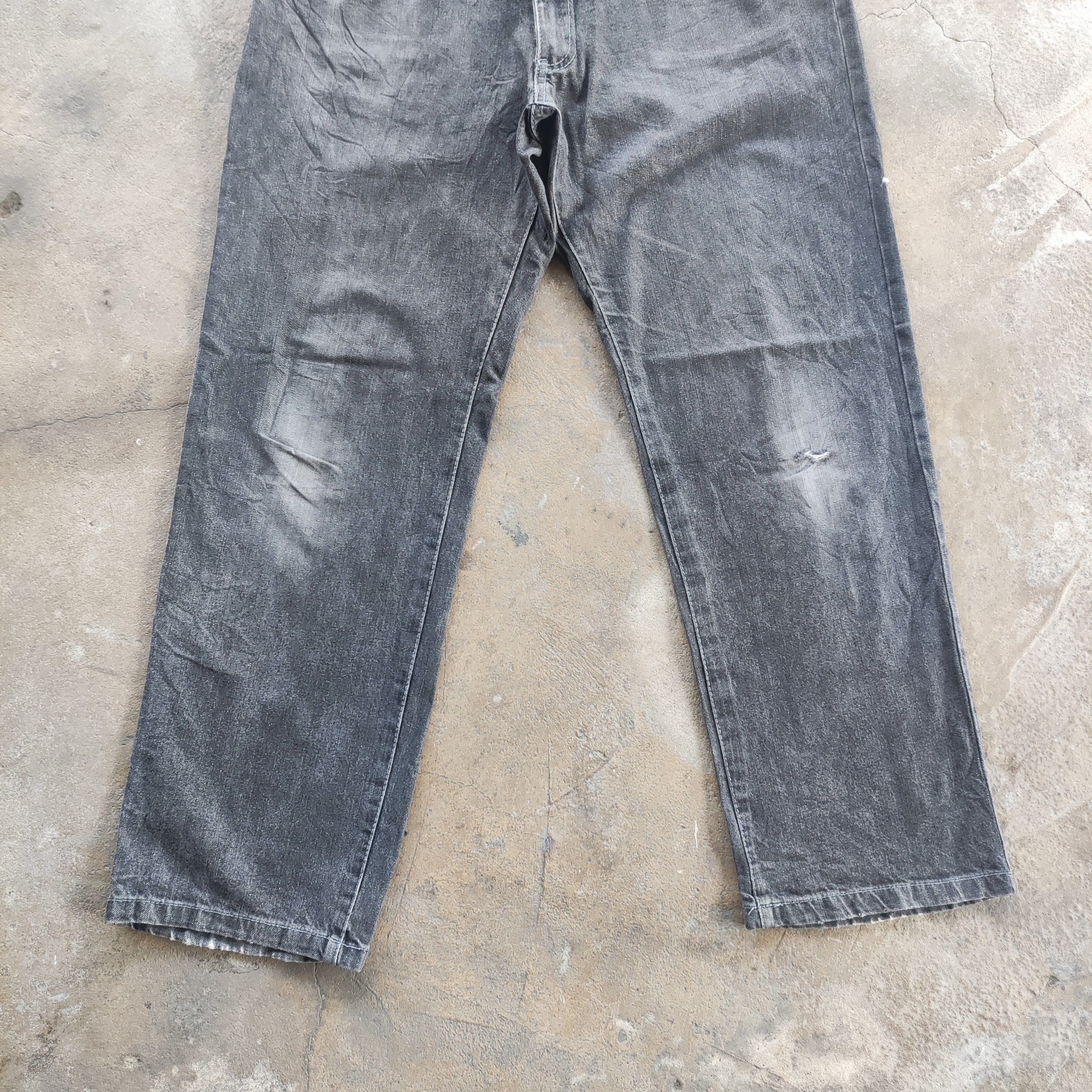 Vintage Japanese Basic Jeans Brand Baggy Jeans Ripped Pants