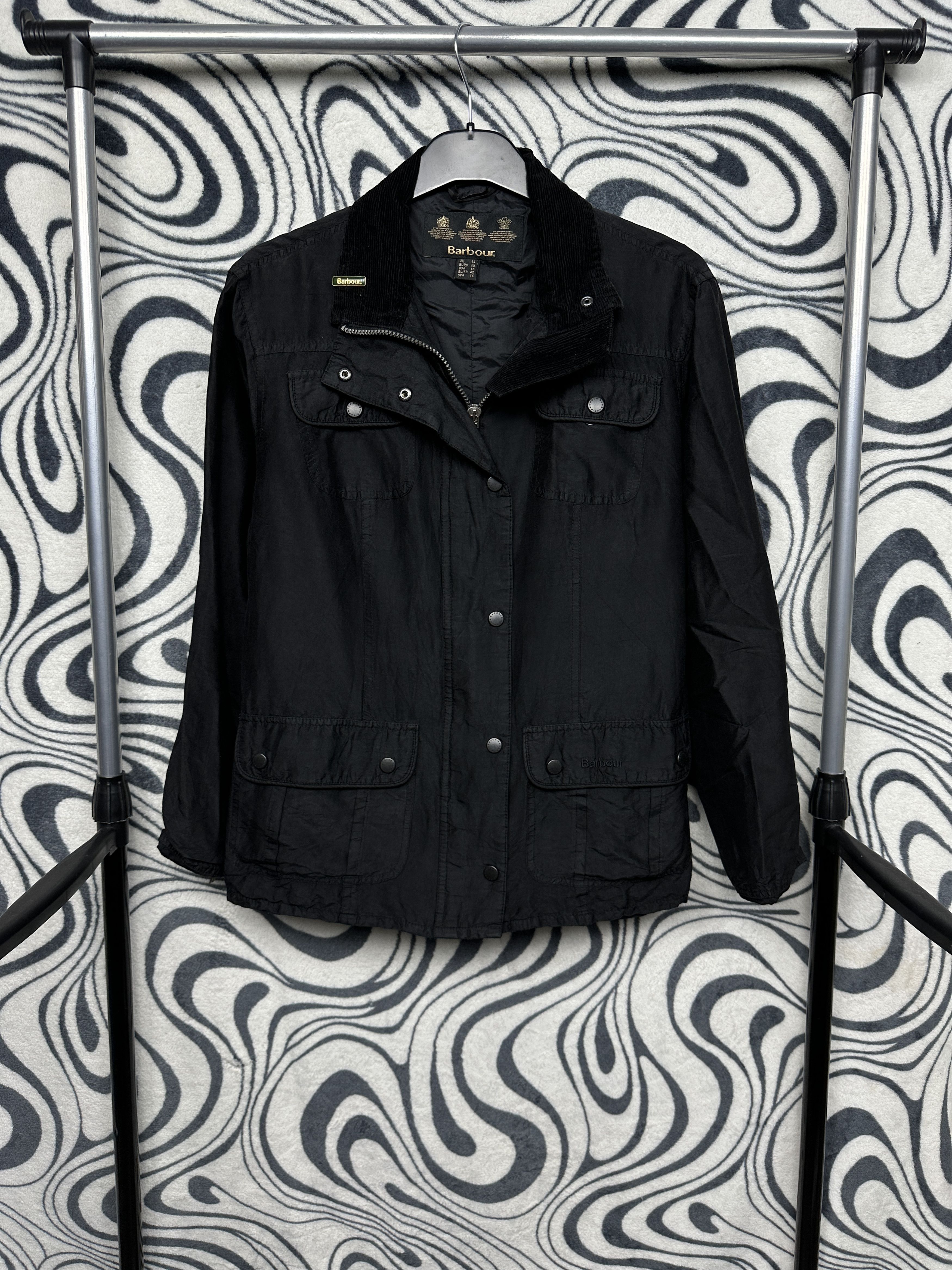 Barbour Barbour Womens Waxed Silk Utility Jacket Size L / US 10 / IT 46 - 1 Thumbnail
