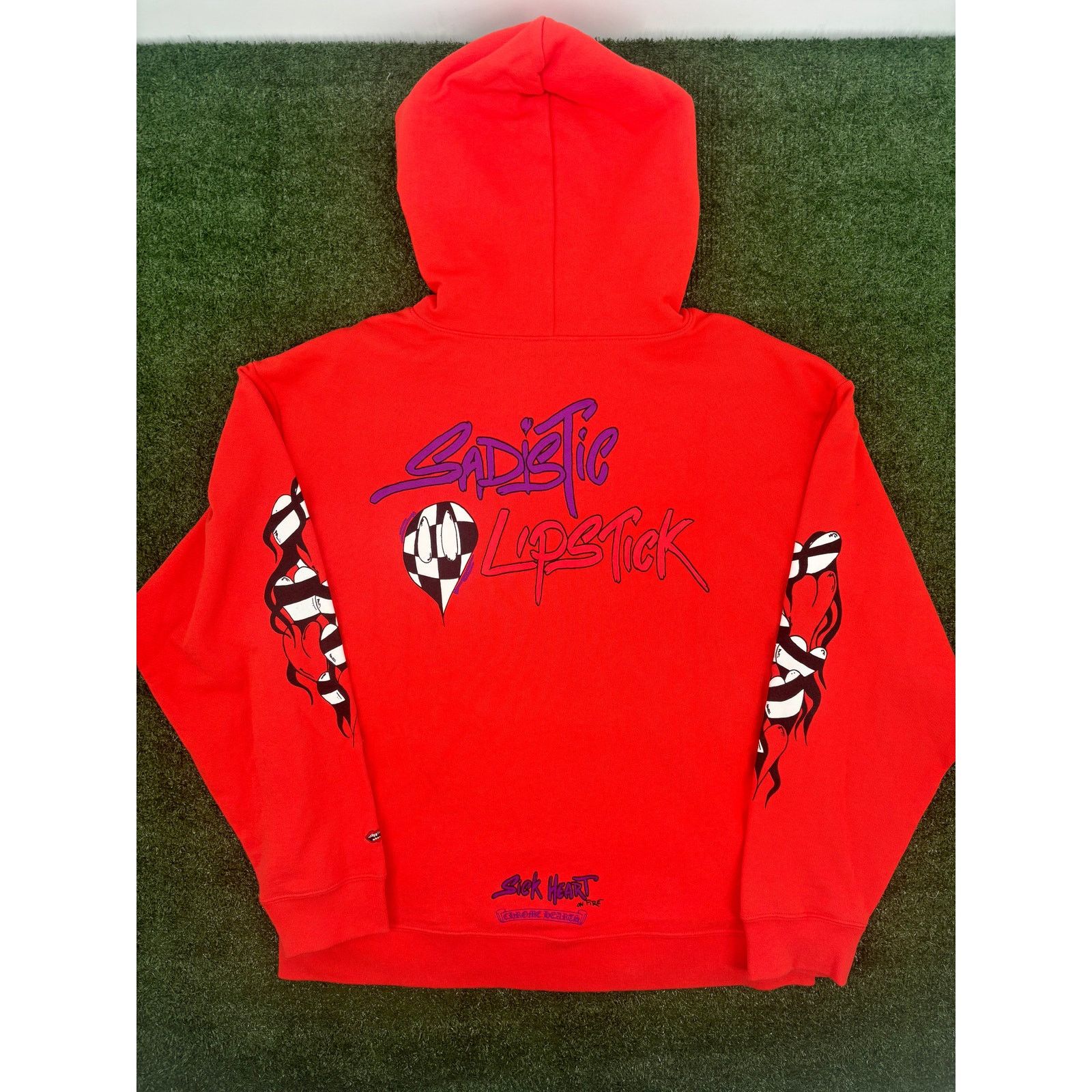 Chrome Hearts Chrome Hearts Matty Boy "Sadistic Lipstick" Red Hoodie XL Size US XL / EU 56 / 4 - 5 Thumbnail