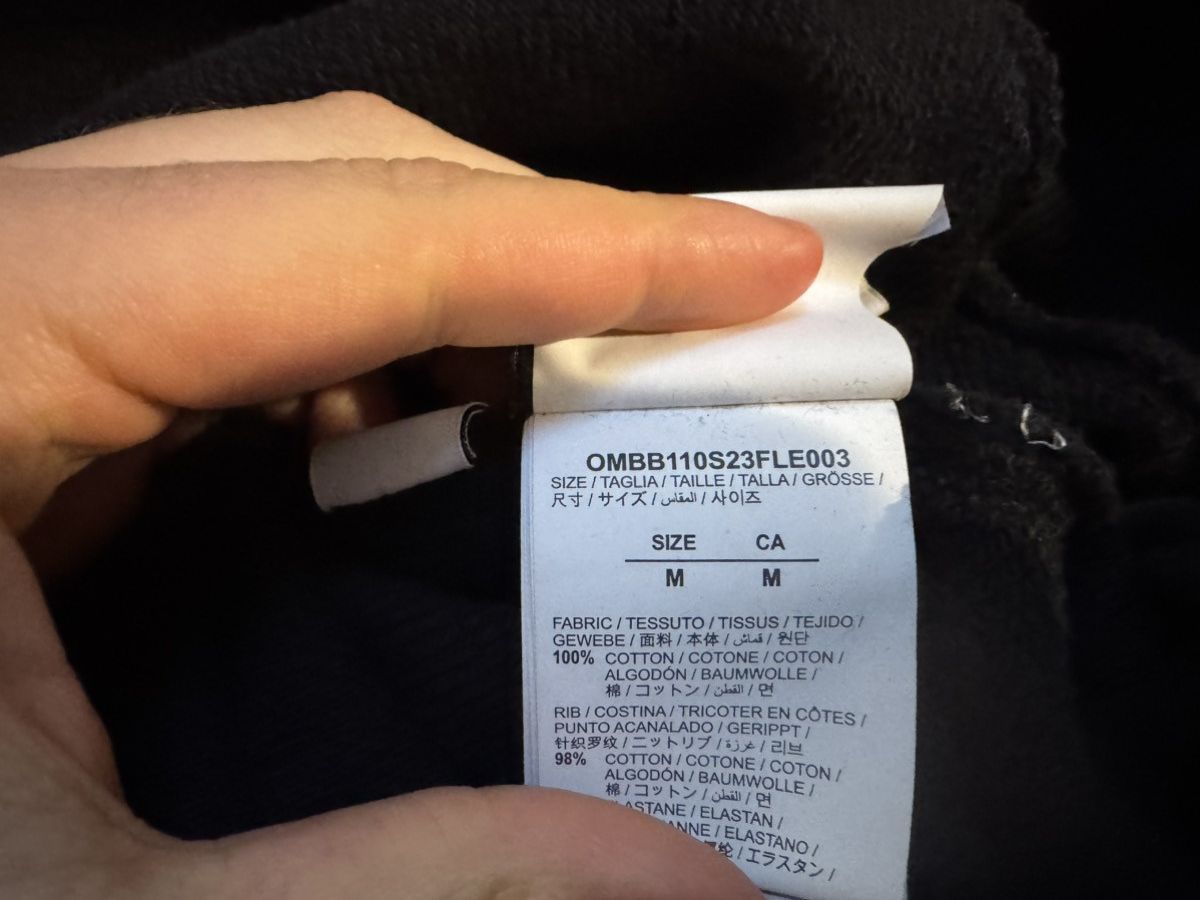 Off-White Off-White “Hand Arrow Boxy” Hoodie — Black/White, SS23 Size US M / EU 48-50 / 2 - 5 Thumbnail