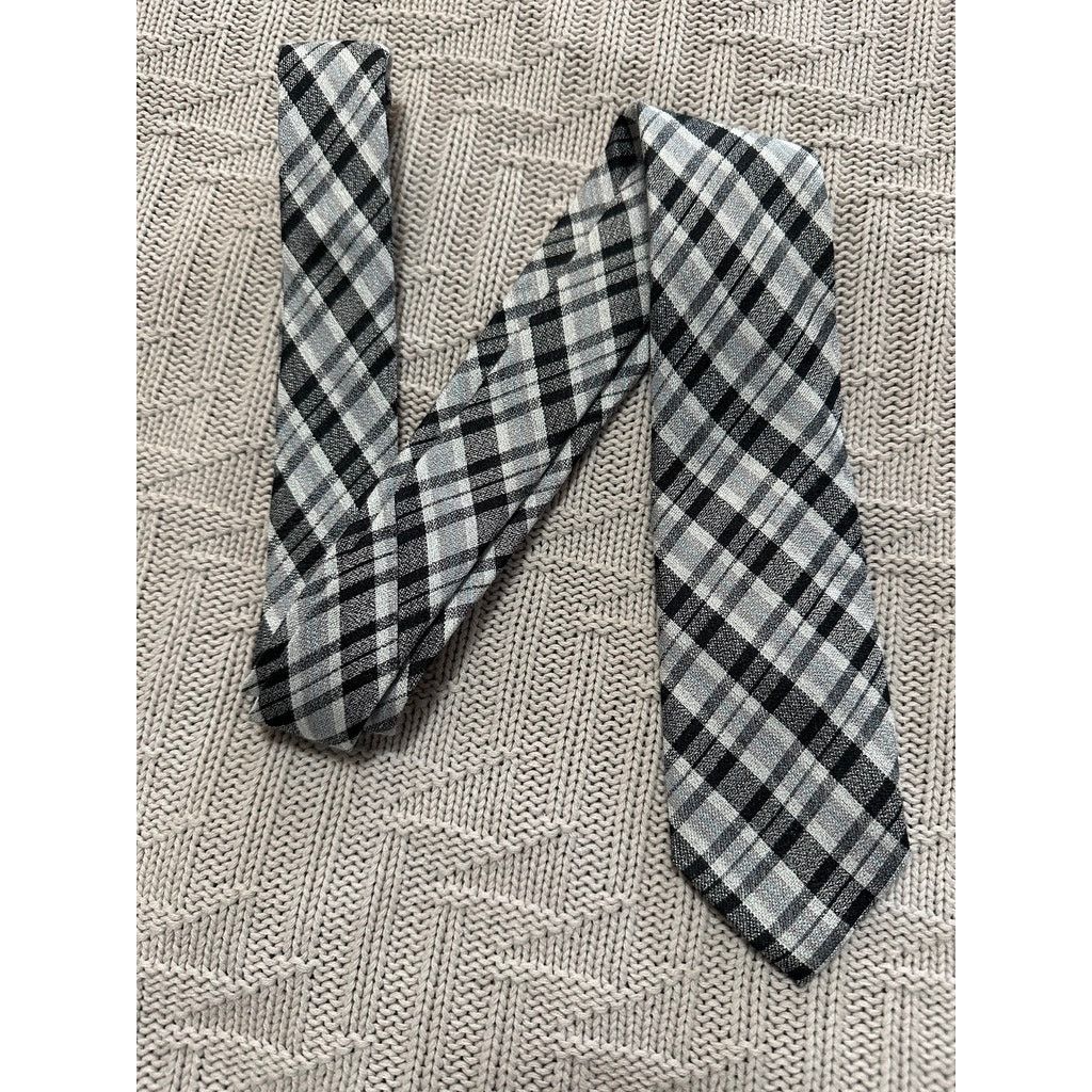 Ben Sherman Ben Sherman black plaid silk tie Size ONE SIZE - 1 Thumbnail