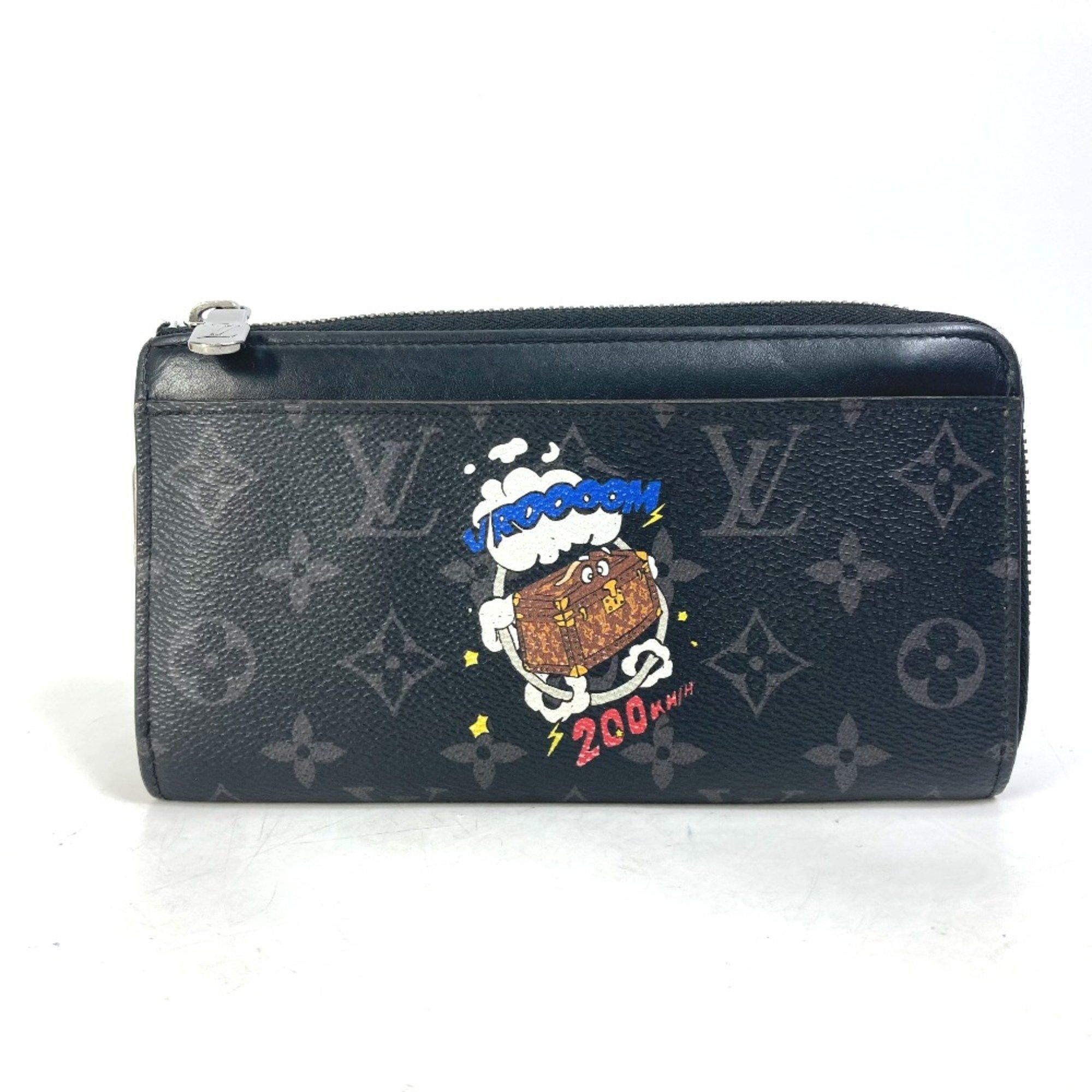 Louis Vuitton Louis Vuitton M80994 Monogram Eclipse Trunk print Long Wallet Black blue Size ONE SIZE - 1 Thumbnail