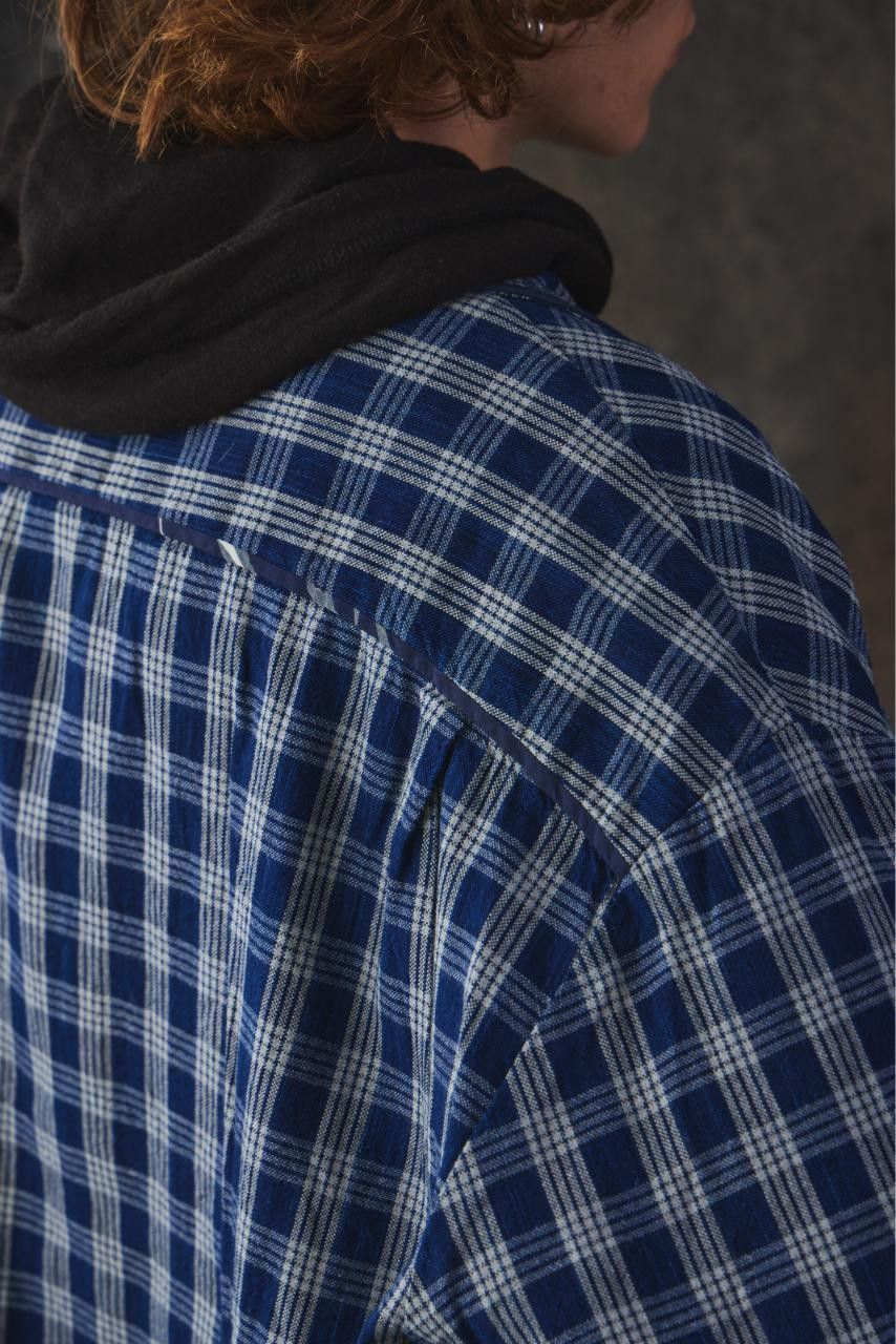 Porter Classic Porter Classic - PALAKA SHORT SLEEVE SHIRT - INDIGO Size US XL / EU 56 / 4 - 7 Thumbnail