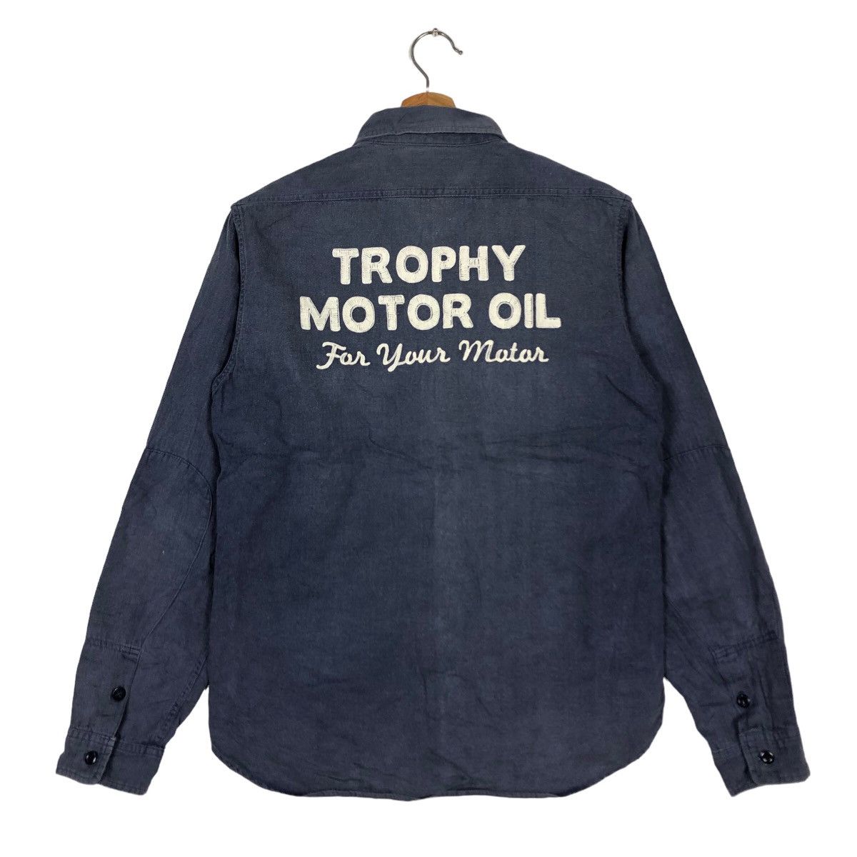 Japanese Brand 🔥90’s Vintage Work Jacket Racing Wear Trophy Motor Oil Size US M / EU 48-50 / 2 - 1 Thumbnail