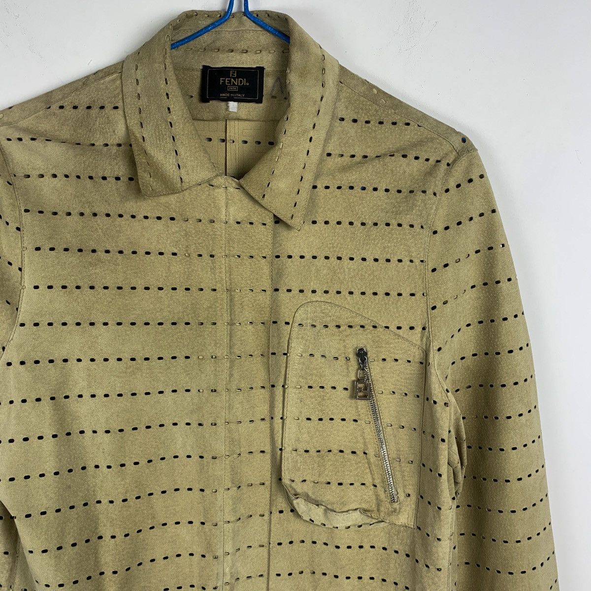 Fendi × Vintage Rare ‼️ Vintage Fendi See Through Leather Jacket Size S / US 4 / IT 40 - 3 Thumbnail