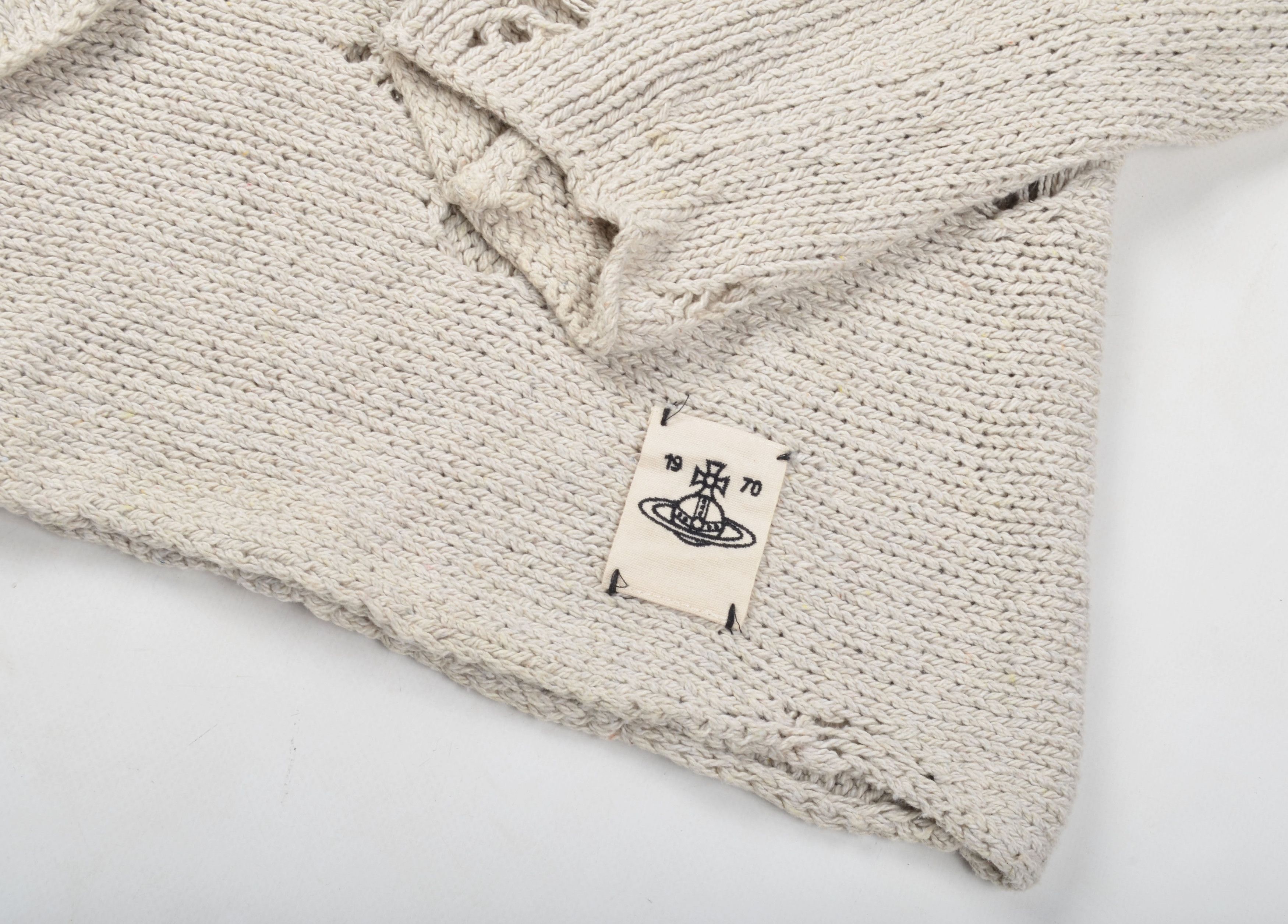 Designer × Vintage × Vivienne Westwood Vivienne Westwood Anglomania Broken Knit Distressed Jumper Size US M / EU 48-50 / 2 - 3 Thumbnail