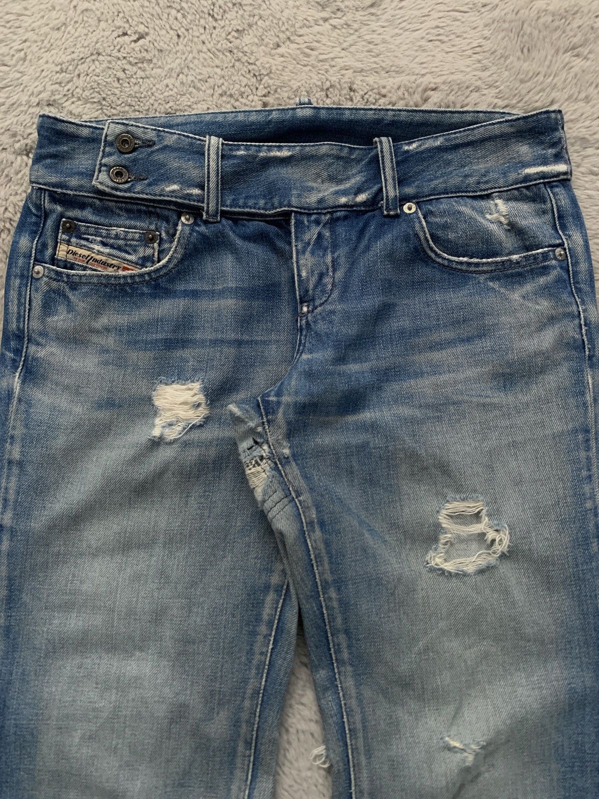 Diesel 90s Vintage Diesel Flared Denim Bootcut Distressed Grunge Size US 32 / EU 48 - 4 Thumbnail