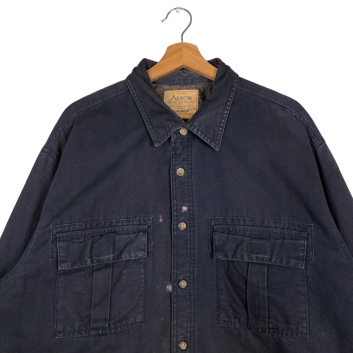 Japanese Brand 🔥Vintage Worker Sun Faded Design Arrow Cargo Pocket Japan Size US XL / EU 56 / 4 - 3 Thumbnail