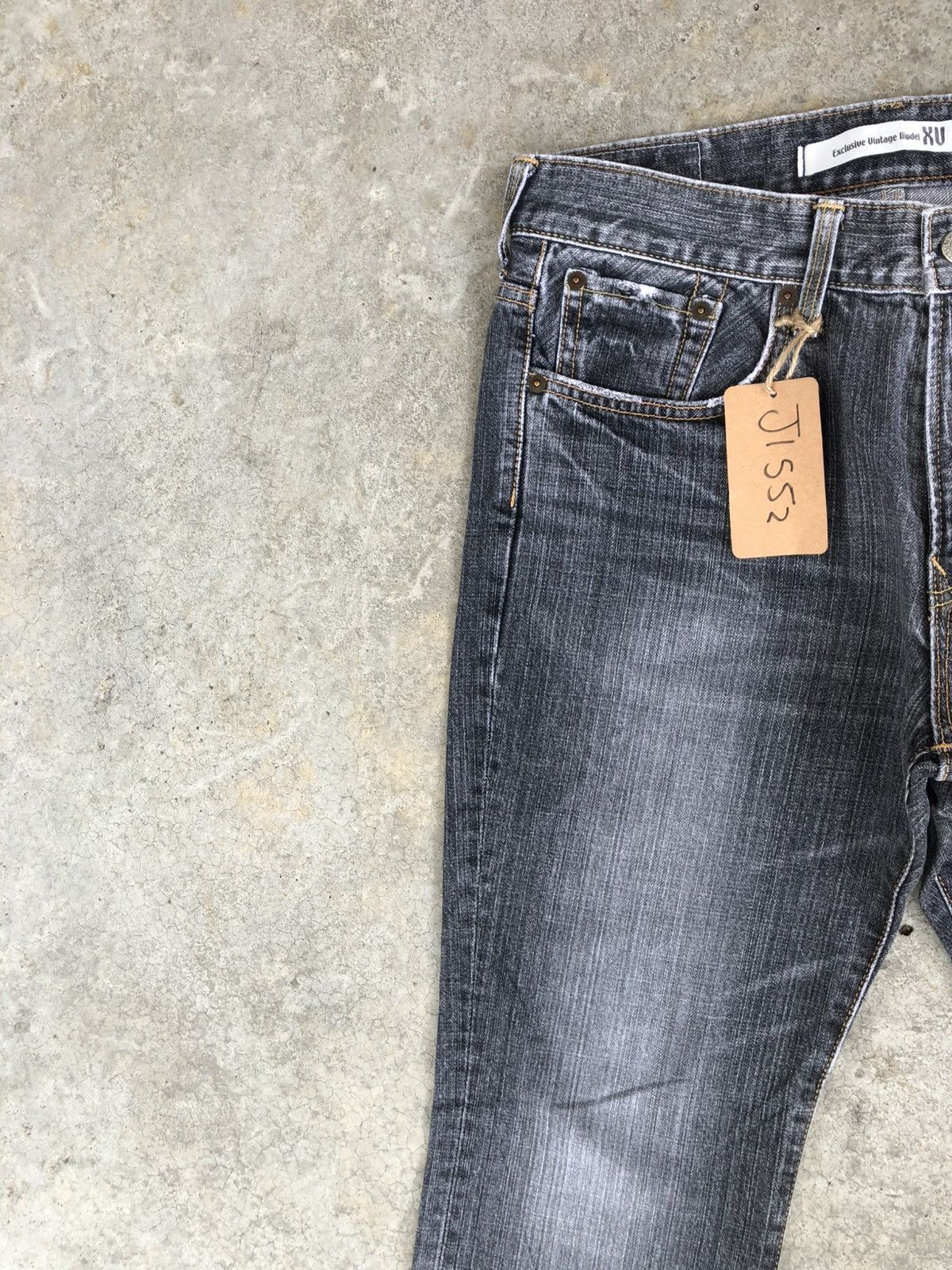 If Six Was Nine Japanese Edwin XU Flared Jeans Distressed Bootcut Size US 32 / EU 48 - 4 Thumbnail