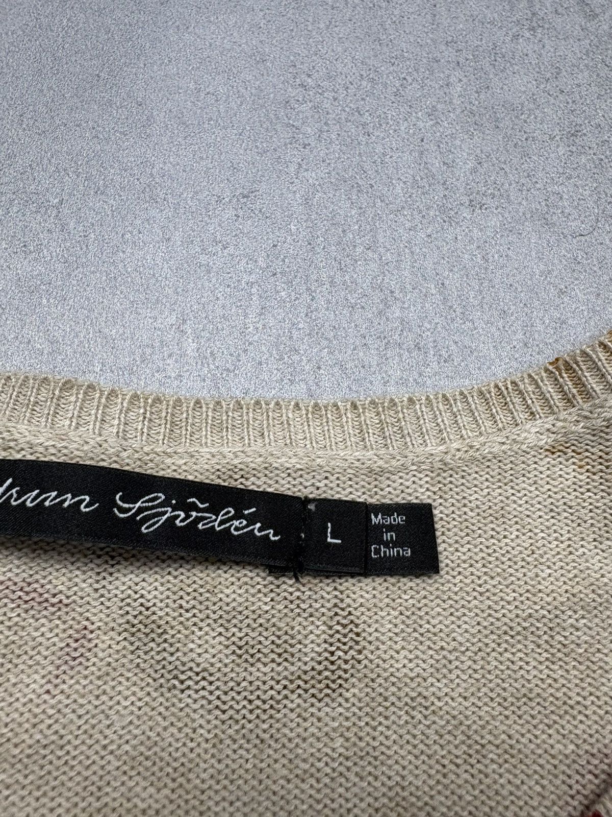 Other Gudrun Sjödén Floral Pattern Cardigan Organic Cotton Beige L Size US L / EU 52-54 / 3 - 10 Thumbnail