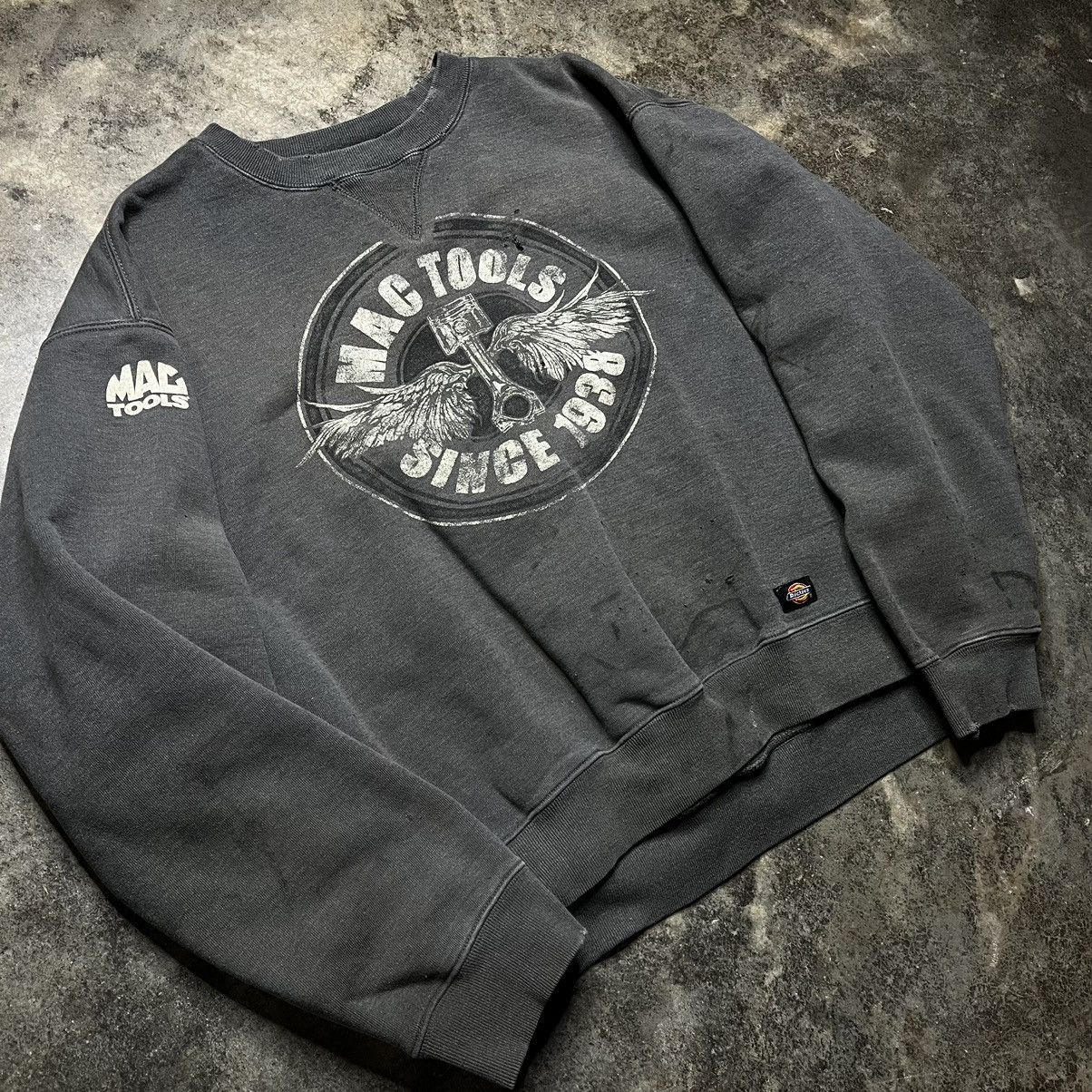 Vintage vintage dickies mac tools thrashed baggy sweatshirt Size US XL / EU 56 / 4 - 1 Thumbnail