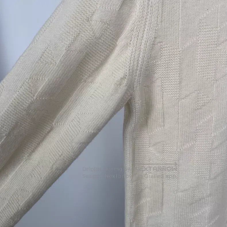 Hermes Hermes White Knit Sweater Size XXS / US 00 / IT 34 - 2 Thumbnail