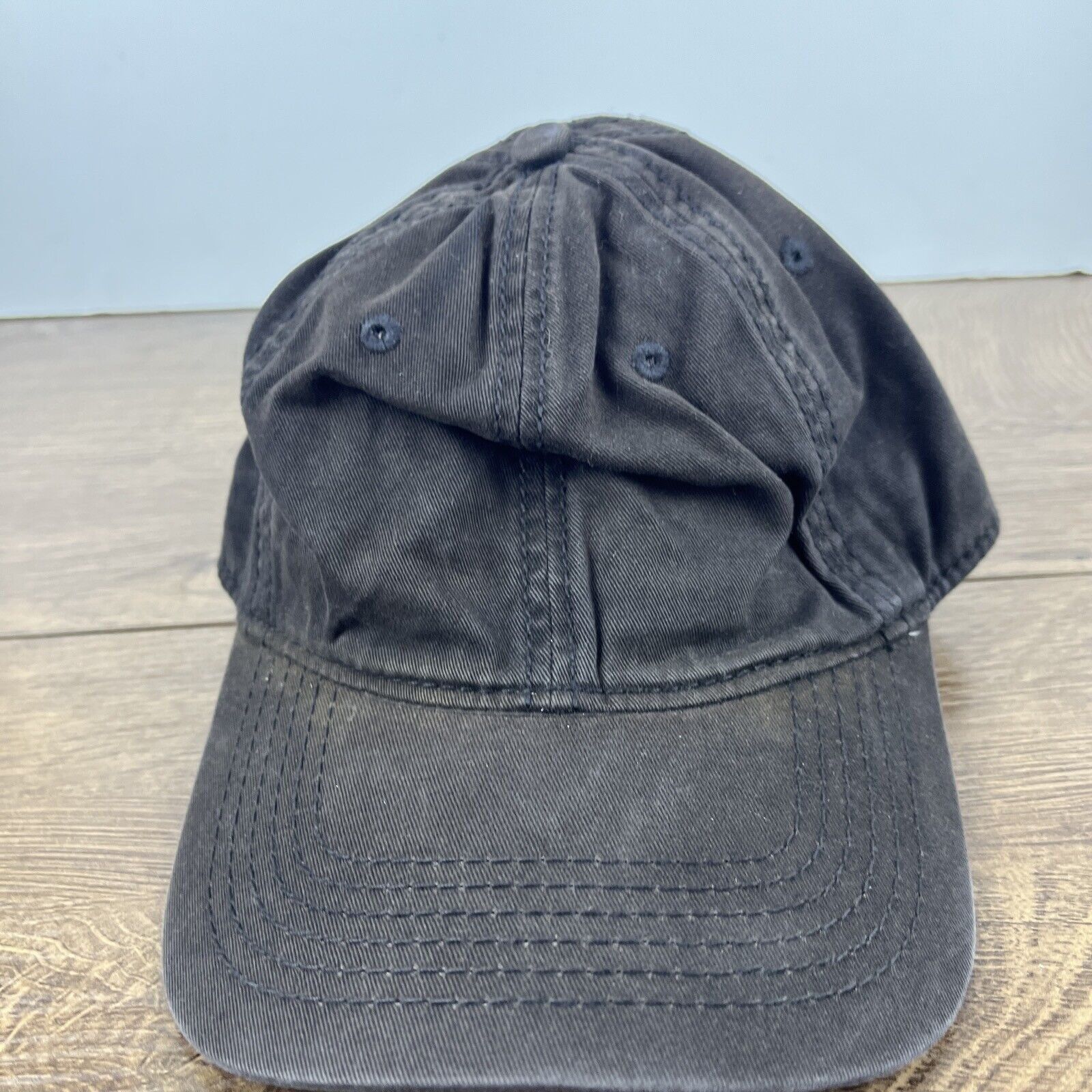 Other Faded Black Hat Adjustable Adult Size Hat Black Cap Size ONE SIZE - 5 Thumbnail