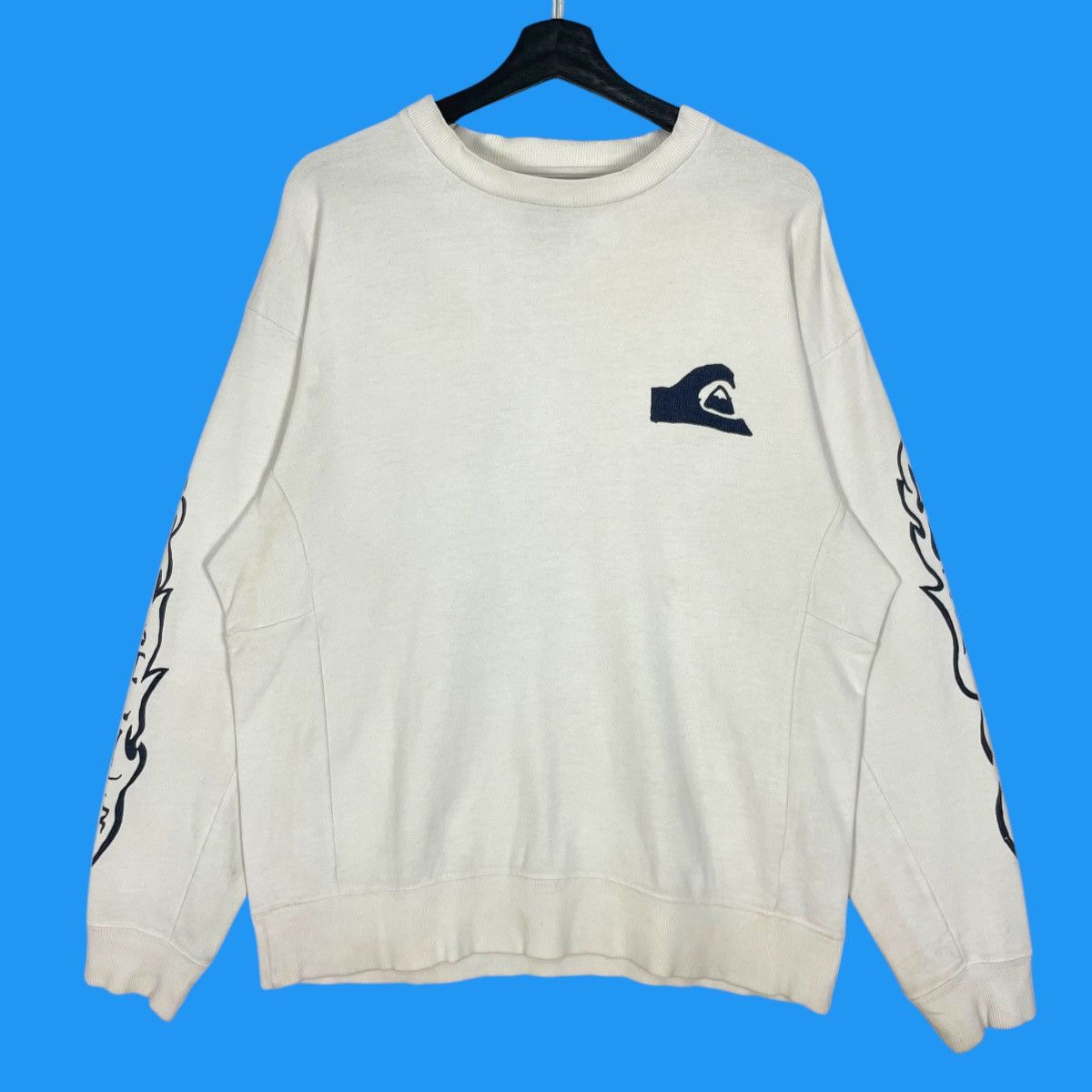 Vintage Quicksilver Sweatshirt Crewneck Surfboard Surfing