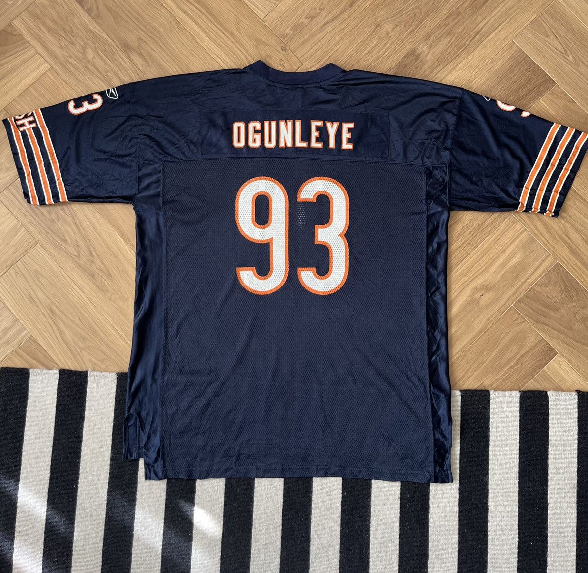 Reebok Vintage Adewale Ogunleye Chicago Bears 93 Reebok Home Jersey Size US XXL / EU 58 / 5 - 6 Thumbnail