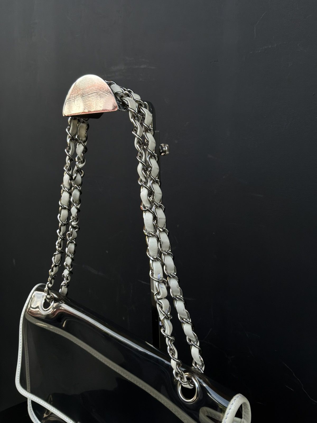 Chanel 2008 Chanel - Heart CC Transparent Vinyl Flap Bag Size ONE SIZE - 9 Thumbnail