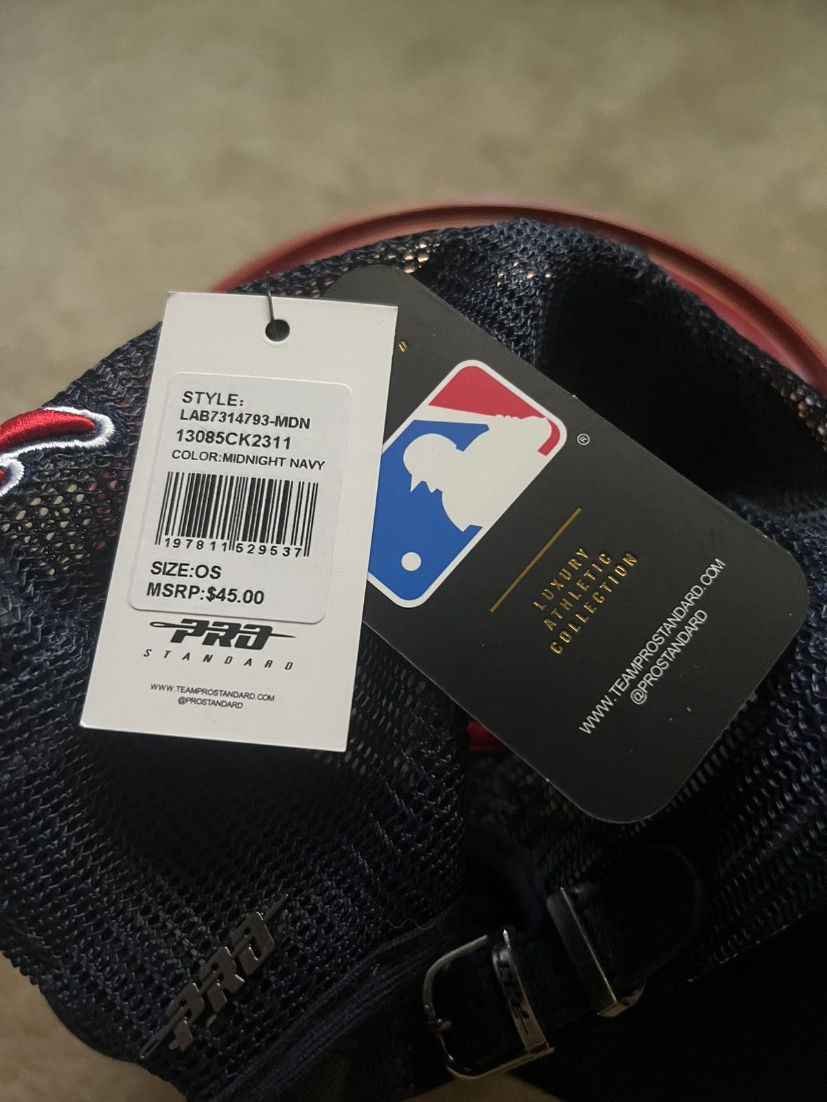 MLB NWT Pro Standard Atlanta Braves Wool Trucker Navy Size ONE SIZE - 6 Thumbnail