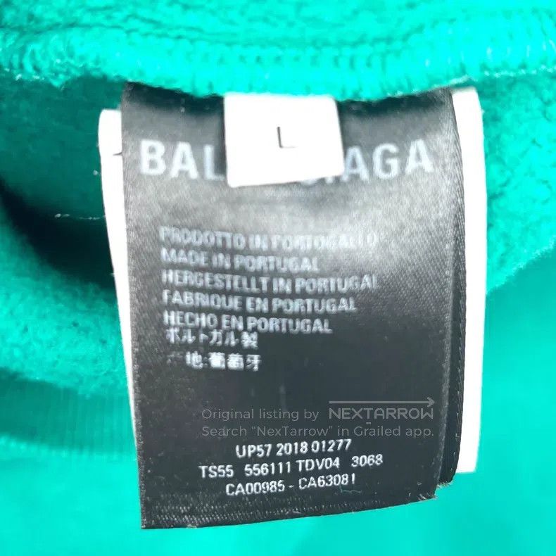 Balenciaga Balenciaga Lake Green Letter Logo Hoodie Size US L / EU 52-54 / 3 - 5 Thumbnail