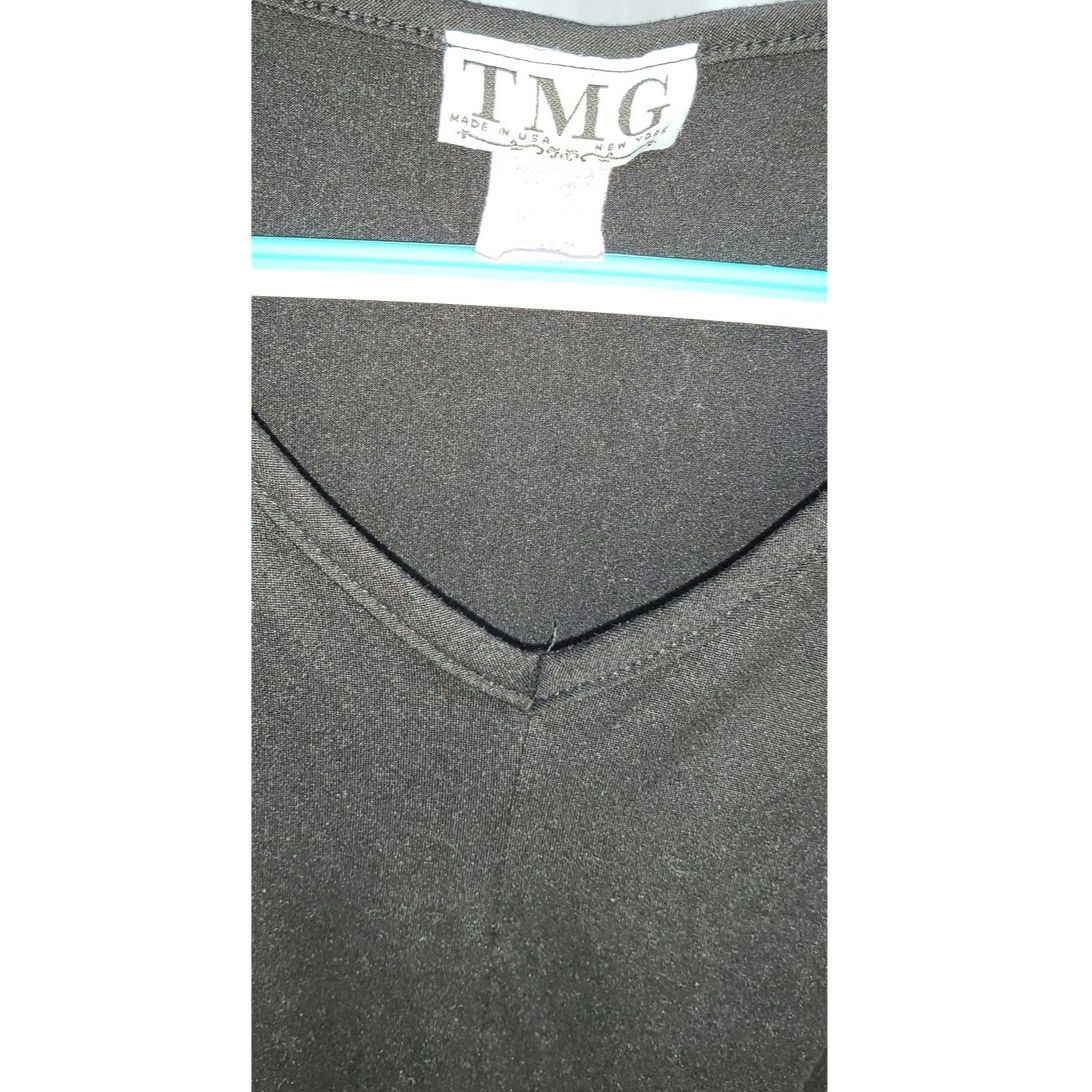 Other TMG New York Black Tie Front Tee Blouse size medium Size M / US 6-8 / IT 42-44 - 5 Thumbnail