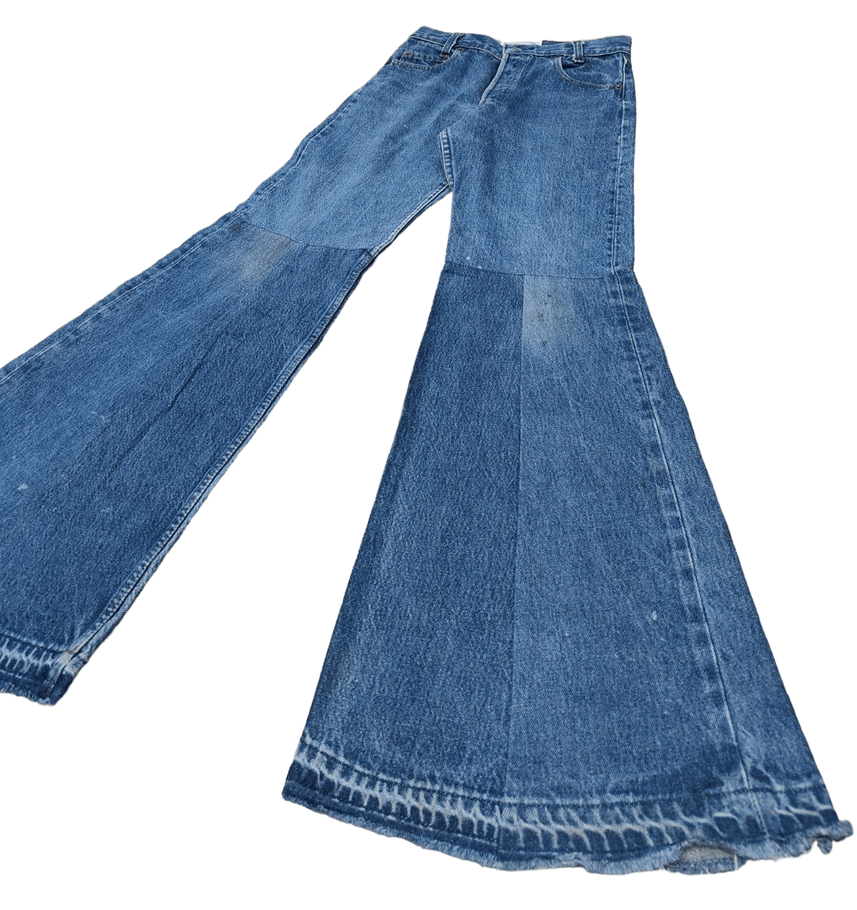 image of Levi's X Bliss & Mischief Reconstruct Flare in Blue, Women's (Size 26)