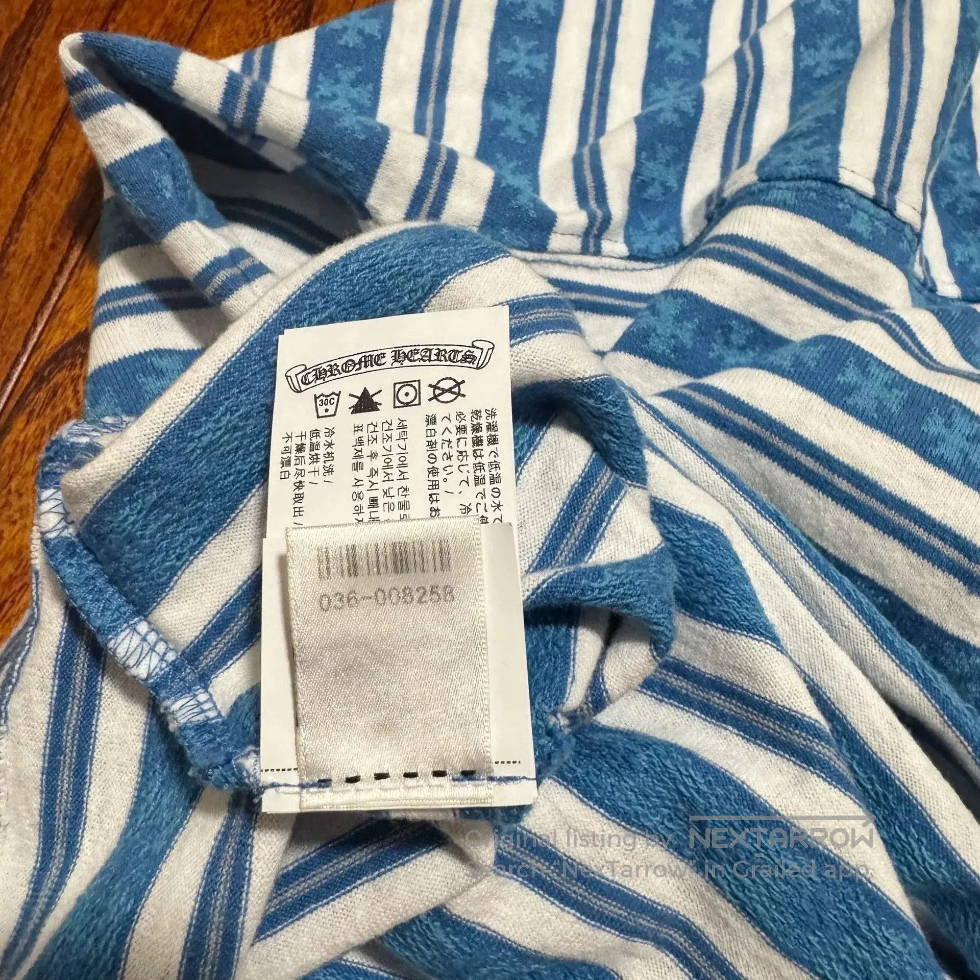 Chrome Hearts chrome hearts blue striped short sleeve t. Size US M / EU 48-50 / 2 - 9 Thumbnail