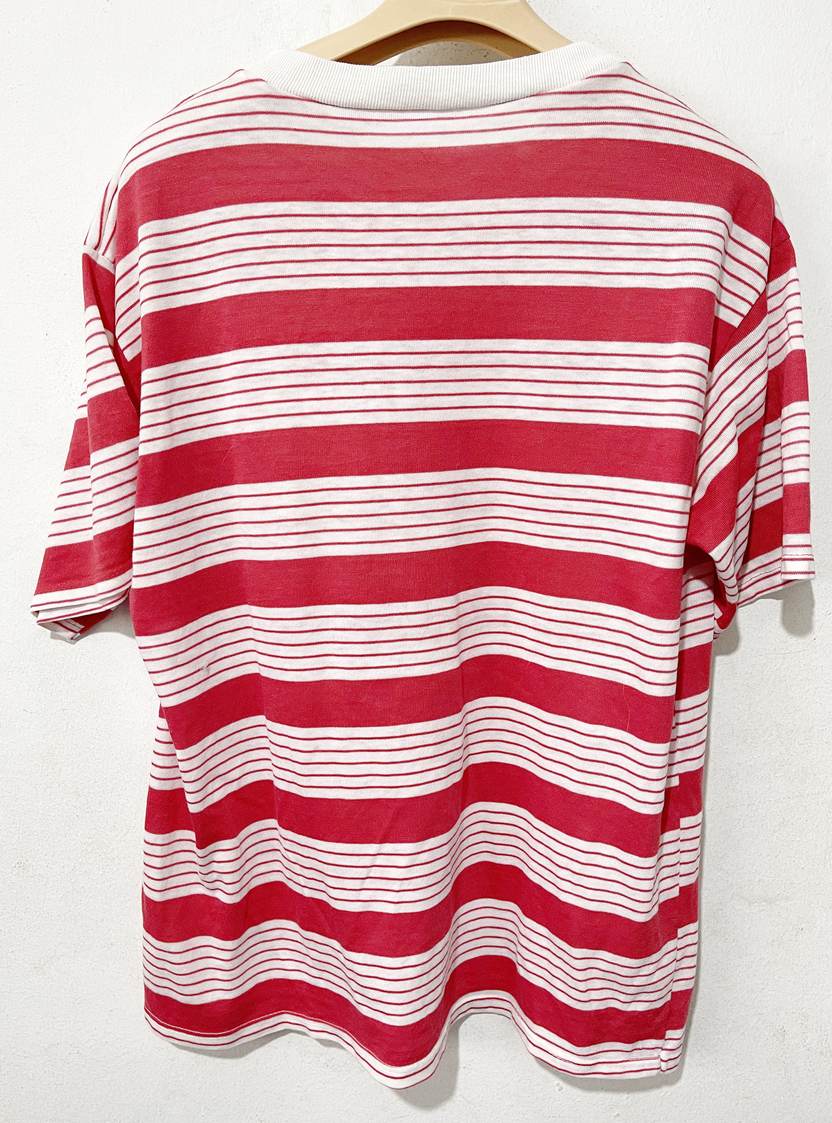 Vintage Vintage 80s Striped Pocket Tee Size US M / EU 48-50 / 2 - 3 Thumbnail