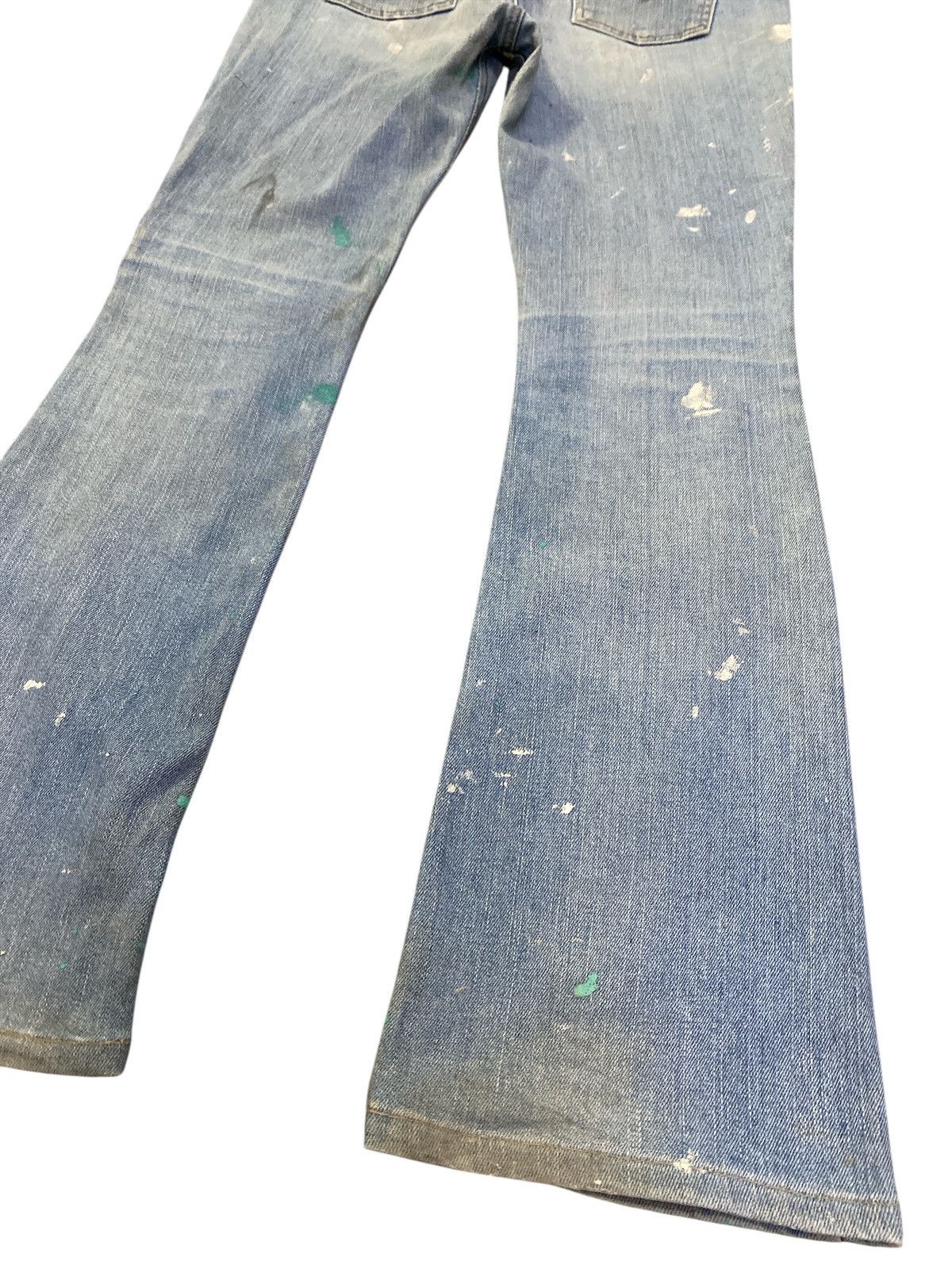 If Six Was Nine × Levi's × Levi's Vintage Clothing Vintage Levi’s Paint Splatter Flared Denim Size US 31 - 17 Thumbnail